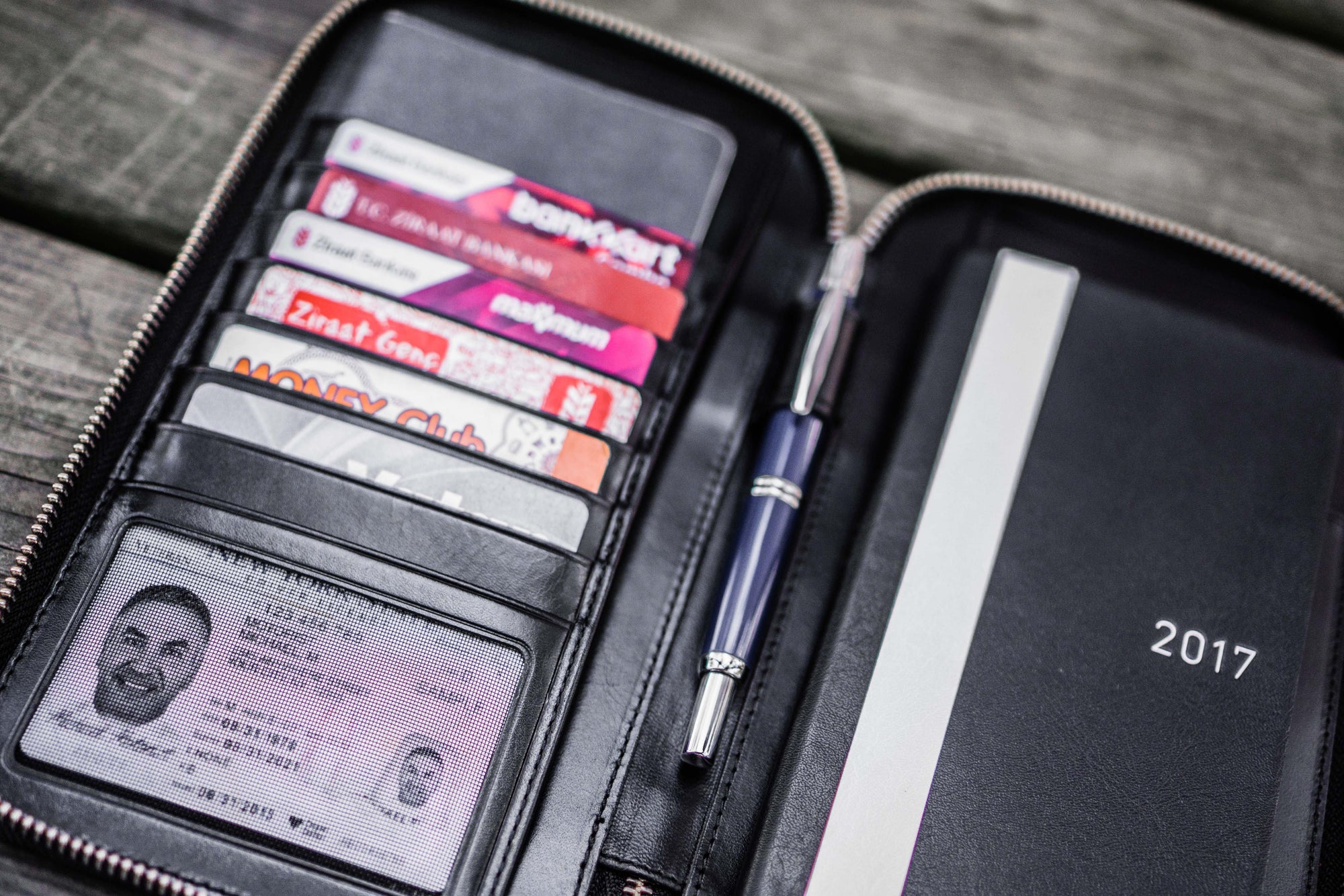 Leather Zippered Hobonichi Weeks Cover - Black-Galen Leather