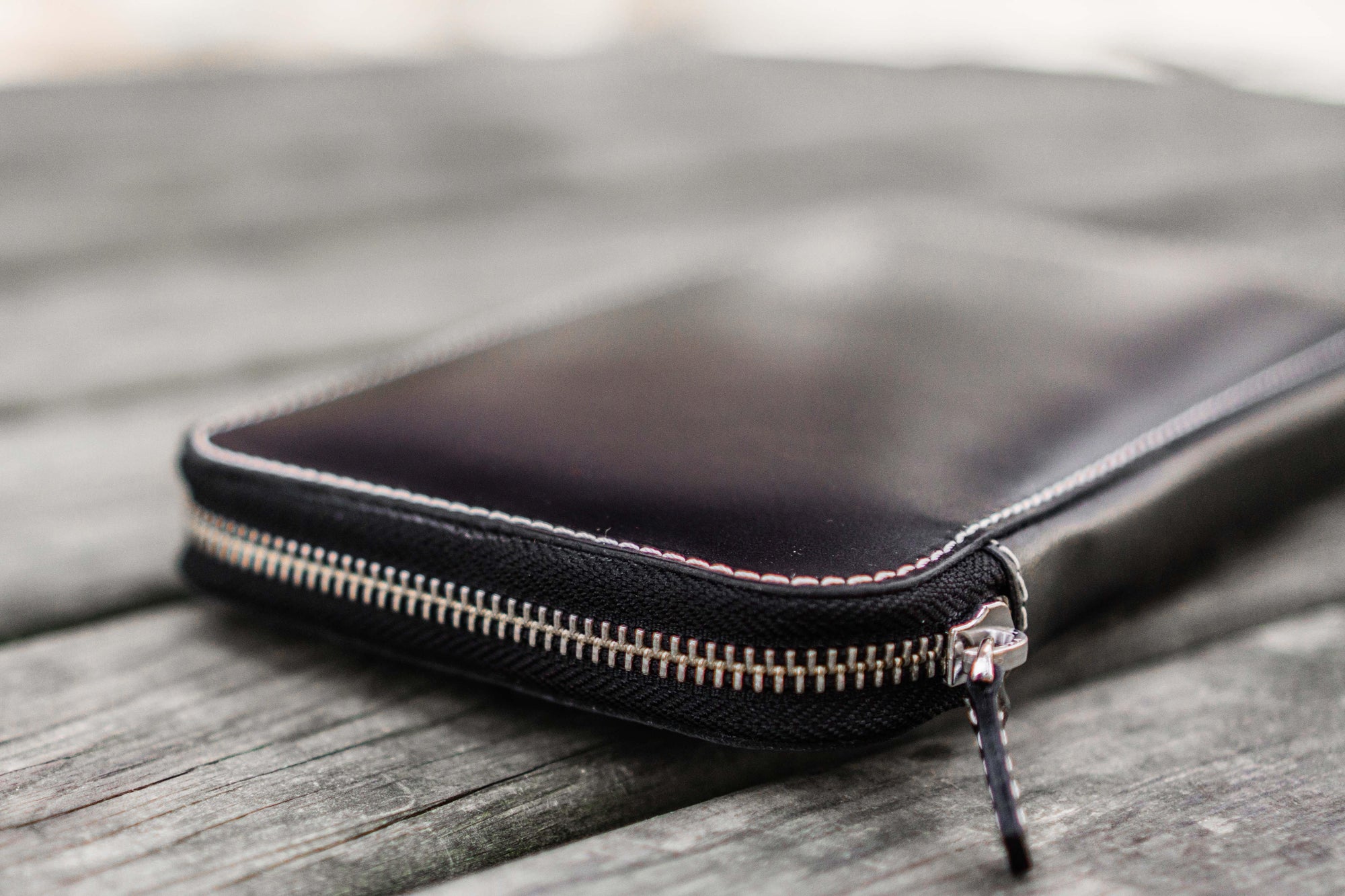 Leather Zippered Hobonichi Weeks Cover - Black-Galen Leather