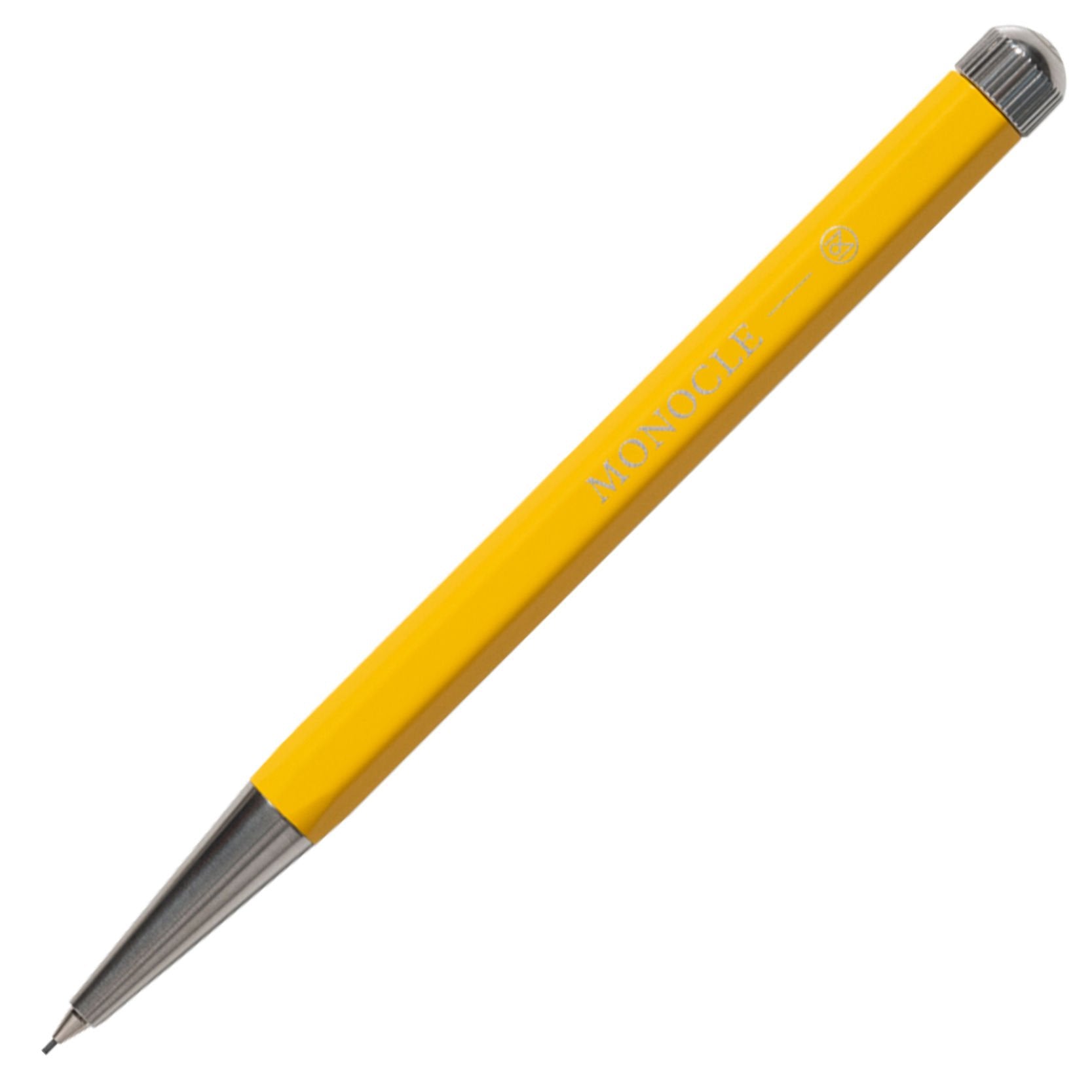 Leuchtturm1917 Monocle Serisi Drehgriffel Nr. 2, Versatil Kalem, 0.7 mm Uç, Sarı-Gümüş Kasa