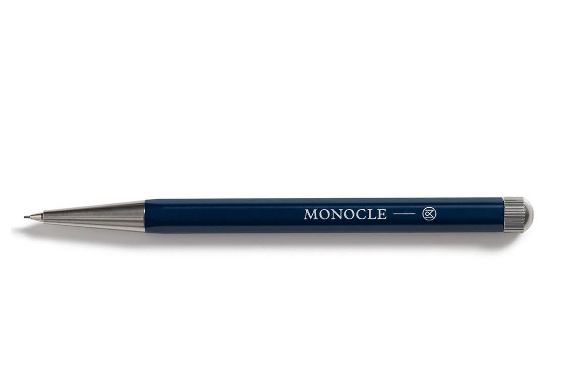 Leuchtturm1917 Monocle Serisi Drehgriffel Nr. 2, Versatil Kalem, 0.7 mm Uç, Lacivert-Gümüş Kasa