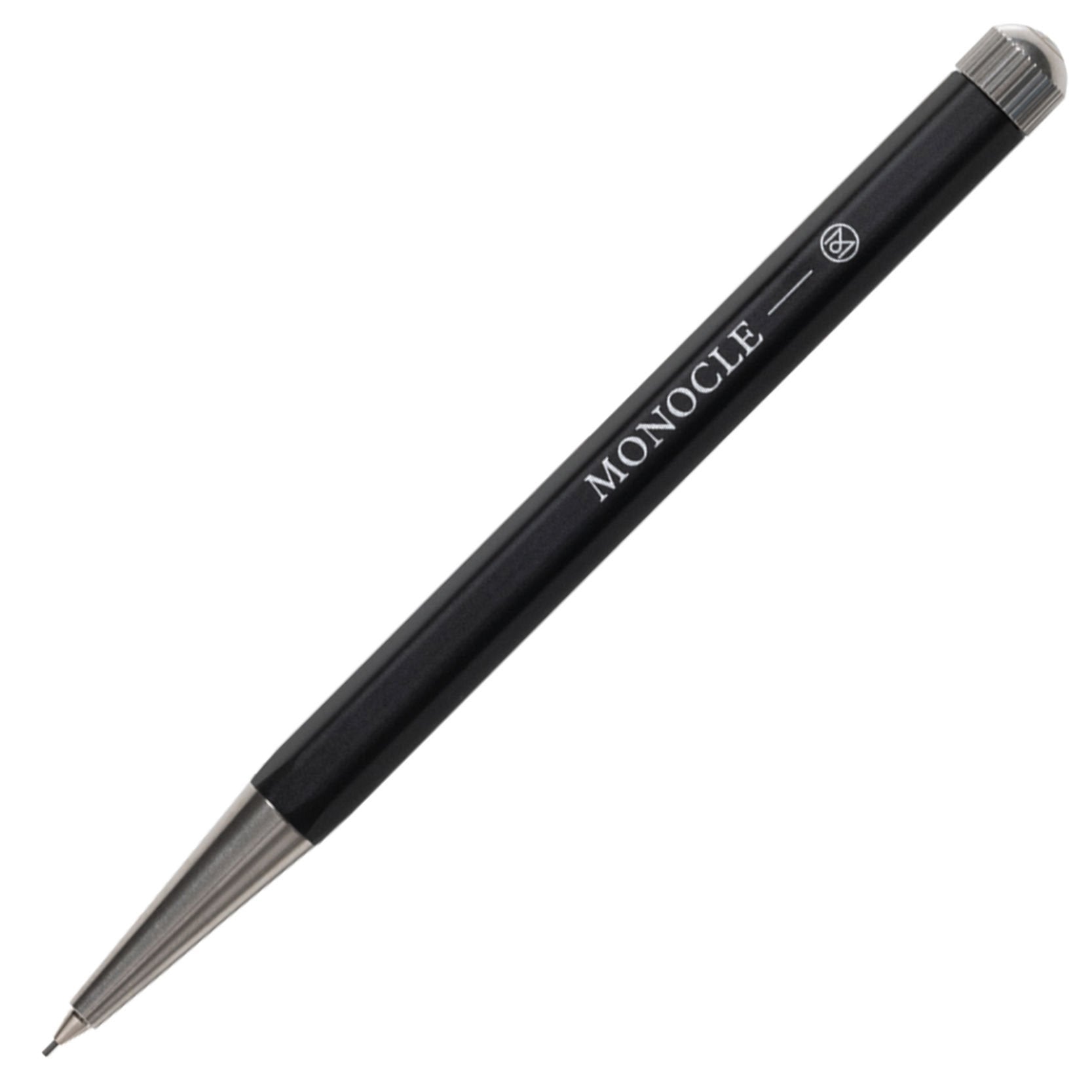 Leuchtturm1917 Monocle Serisi Drehgriffel Nr. 2, Versatil Kalem, 0.7 mm Uç, Siyah-Gümüş Kasa