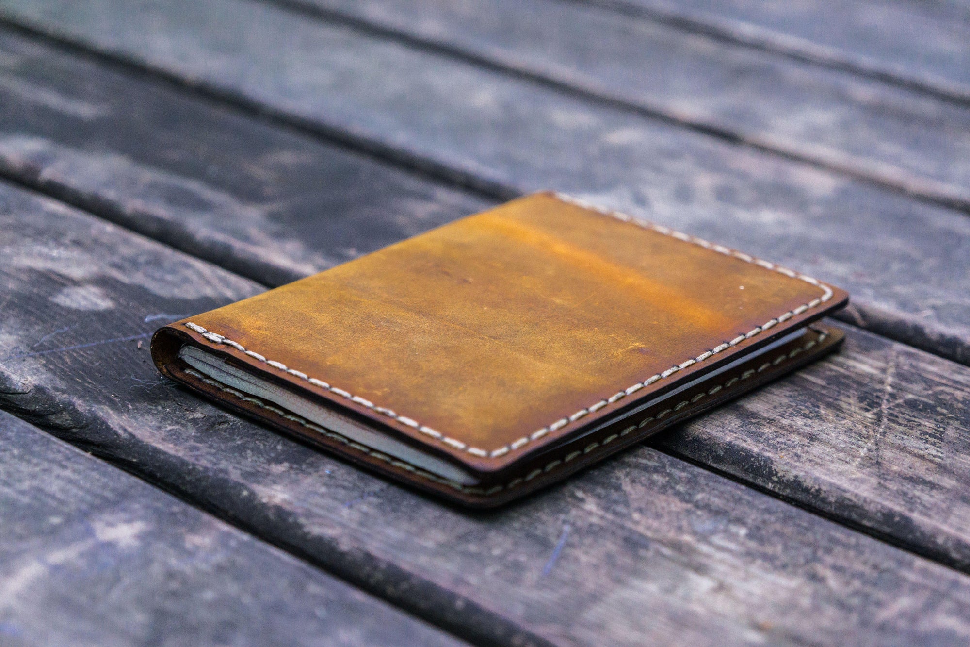 No.06 Leather Passport Holder - Crazy Horse Brown-Galen Leather