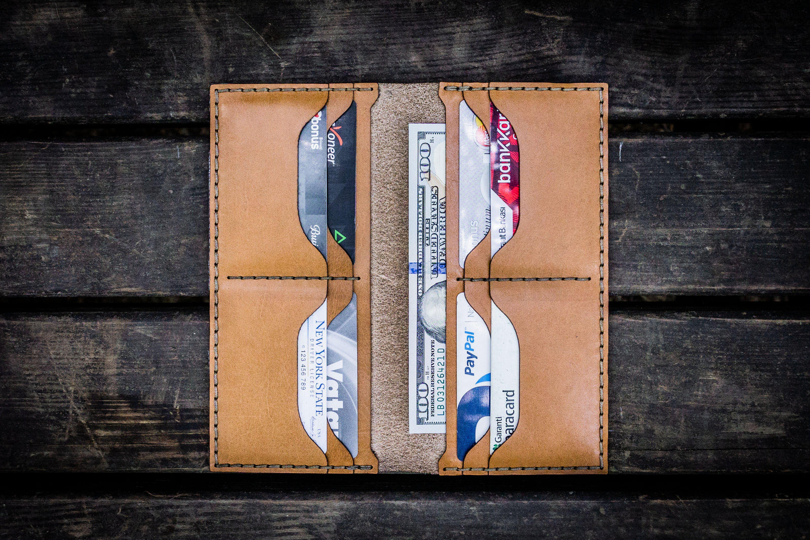 No.49 Handmade Leather Women Wallet - Natural