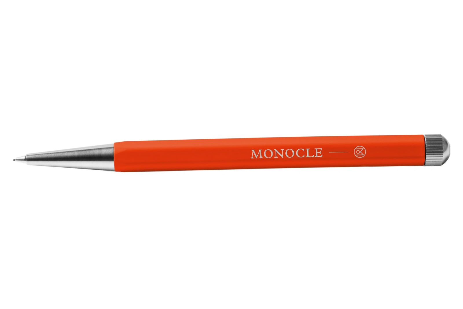 Leuchtturm1917 Monocle Serisi Drehgriffel Nr. 2, Versatil Kalem, 0.7 mm Uç, Mandarin-Gümüş Kasa