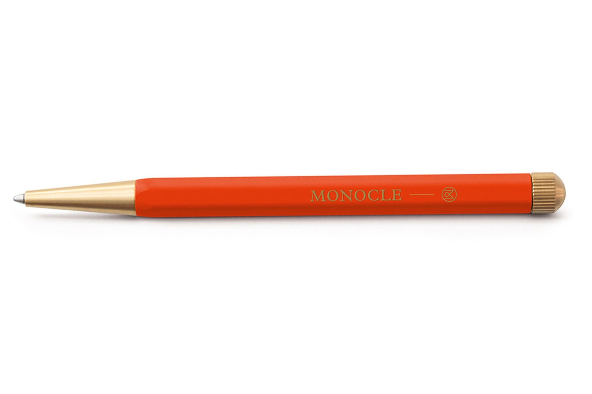 Leuchtturm1917 Monocle Serisi Drehgriffel Nr. 1, Siyah Mürekkepli Tükenmez Kalem, Mandarin