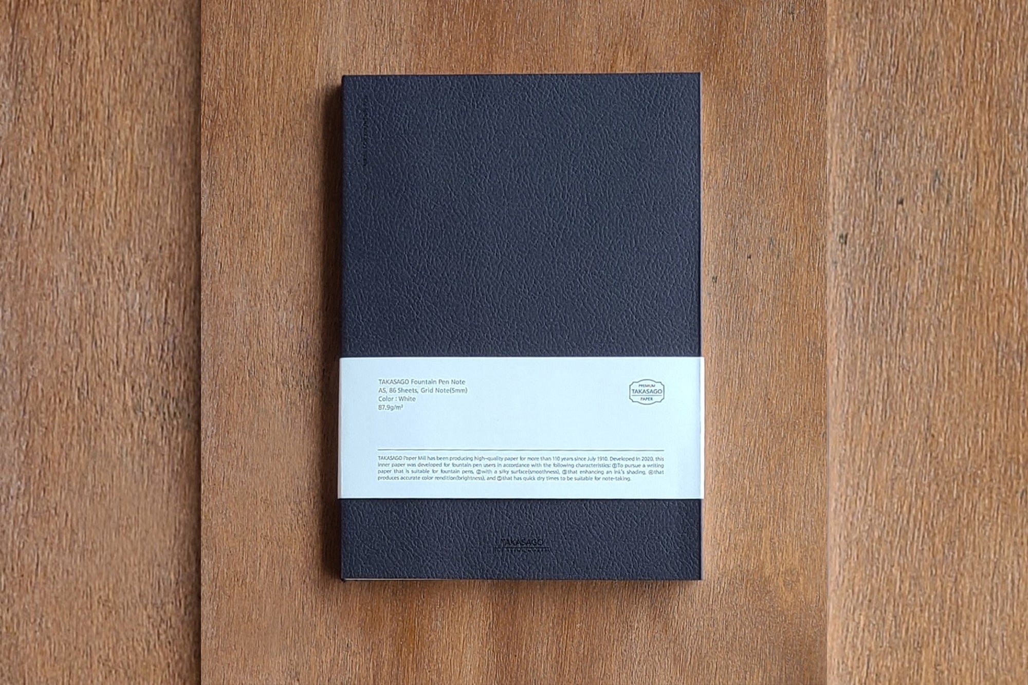 Dominant Industry - Takasago Black A5 5mm Kareli Defter