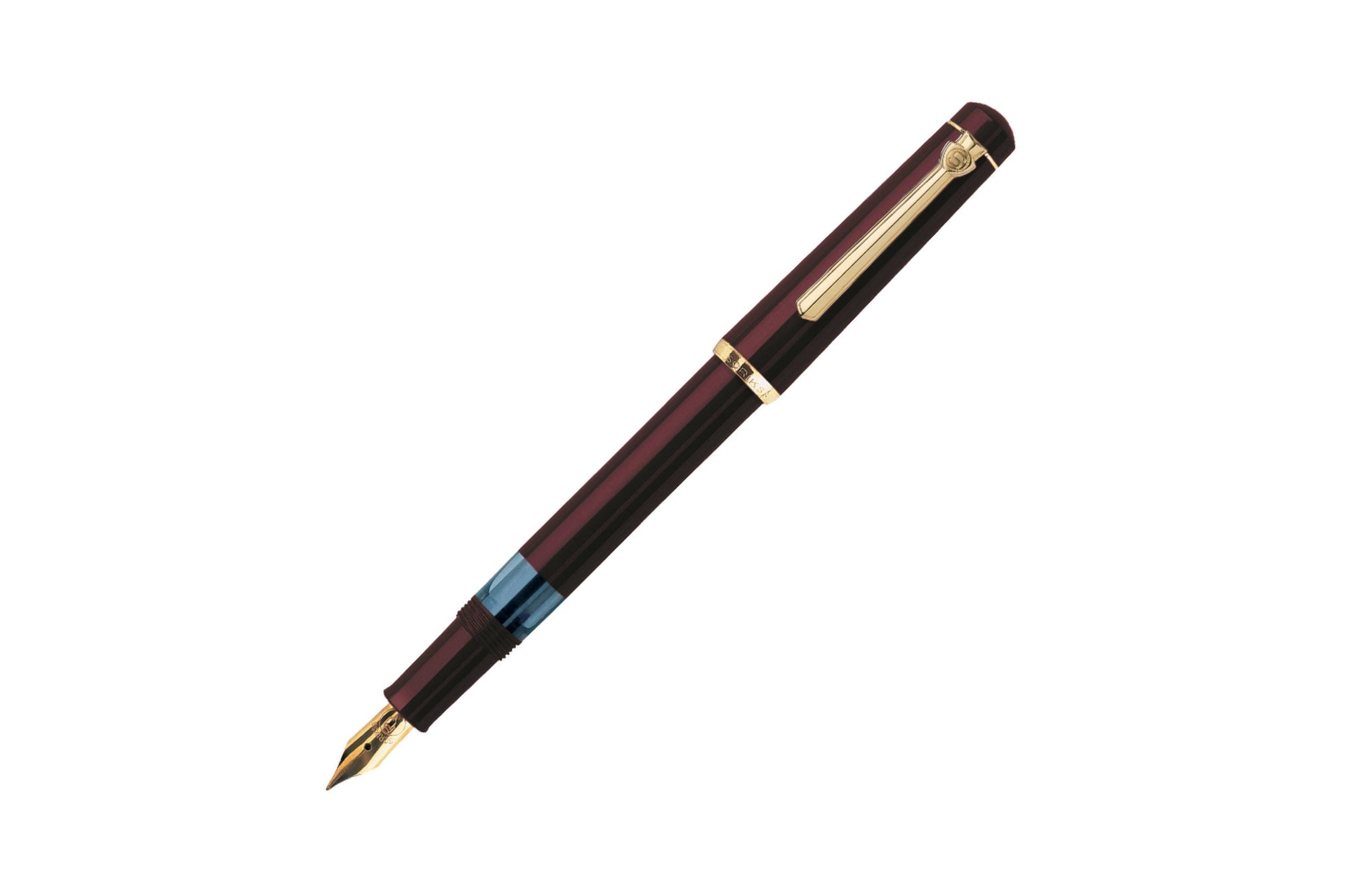 Scrikss 419 Fountain Pen Burgundy-Galen Leather