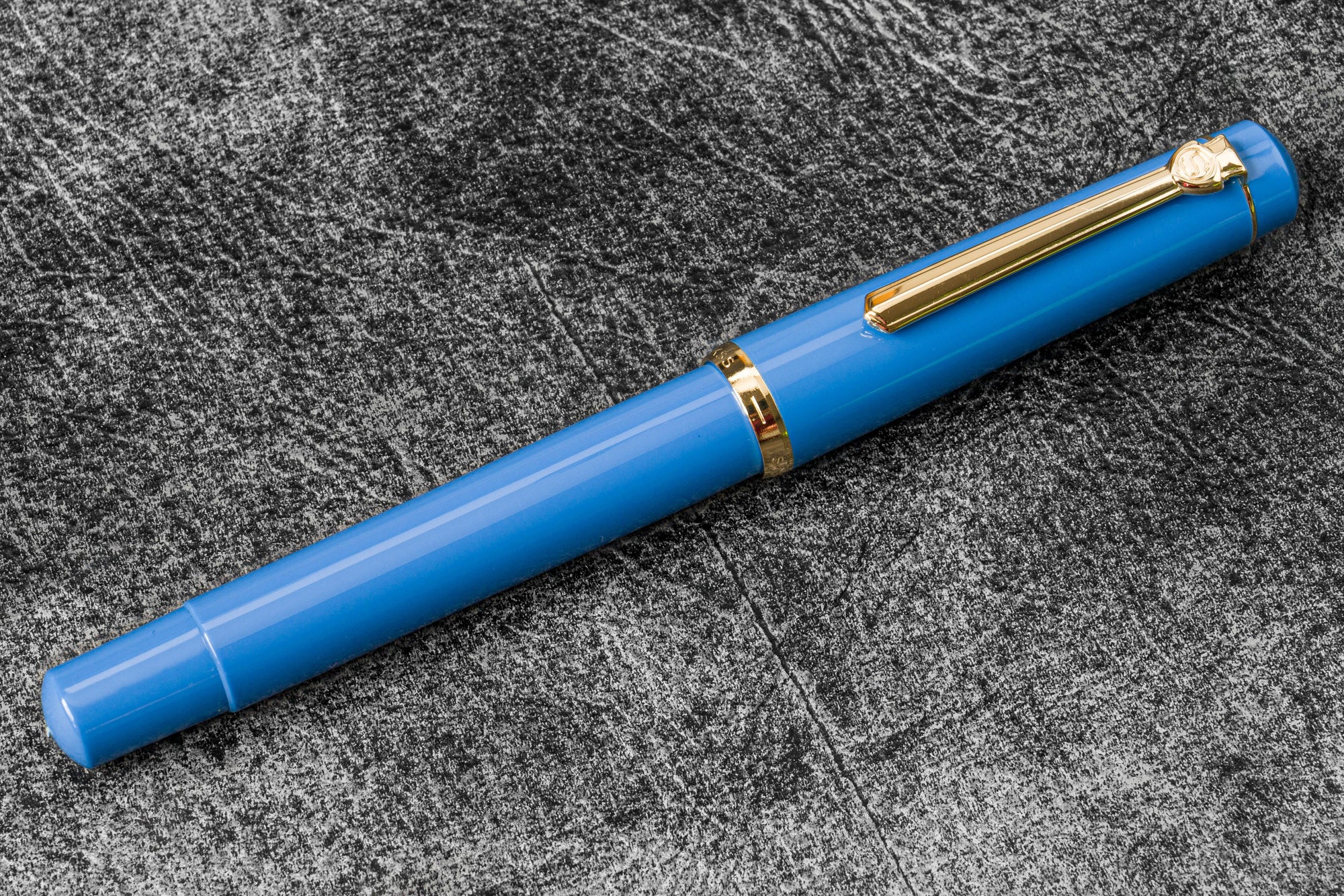 Scrikss 419 Fountain Pen Indigo-Galen Leather
