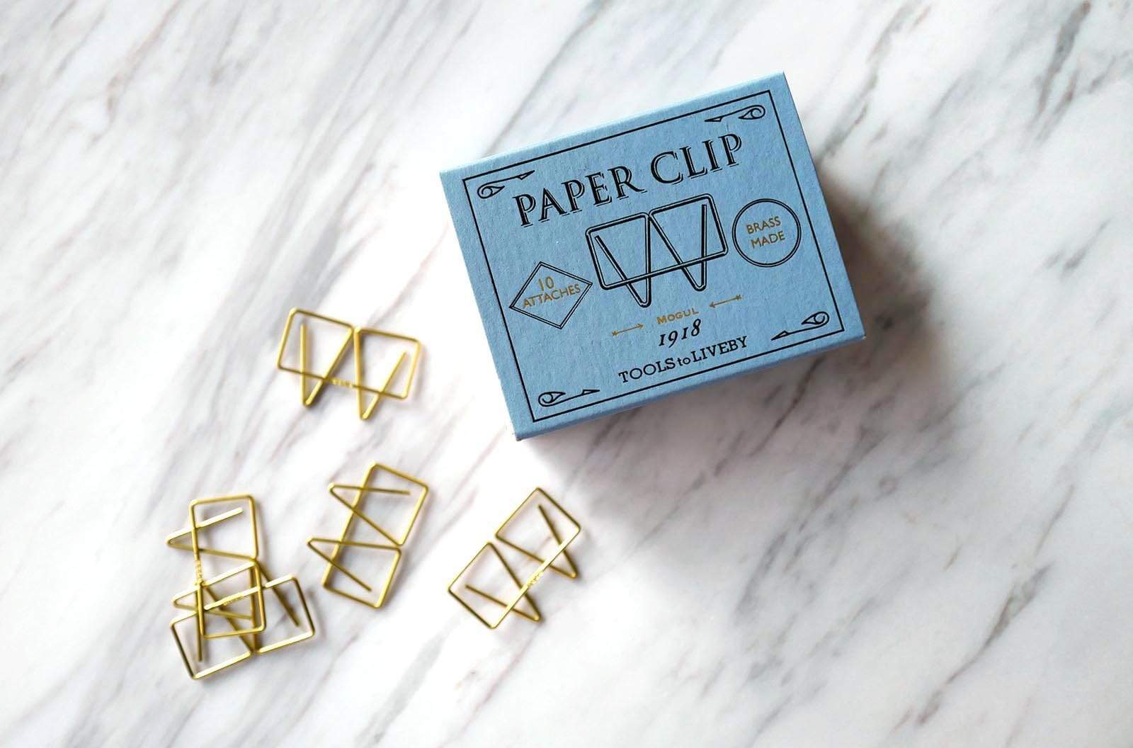 Tools to Liveby Brass Paper Clips (Mogul)-Galen Leather