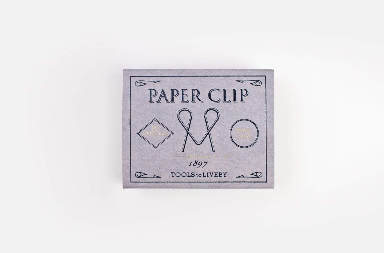 Tools to Liveby Brass Paper Clips (Niagara)-Galen Leather