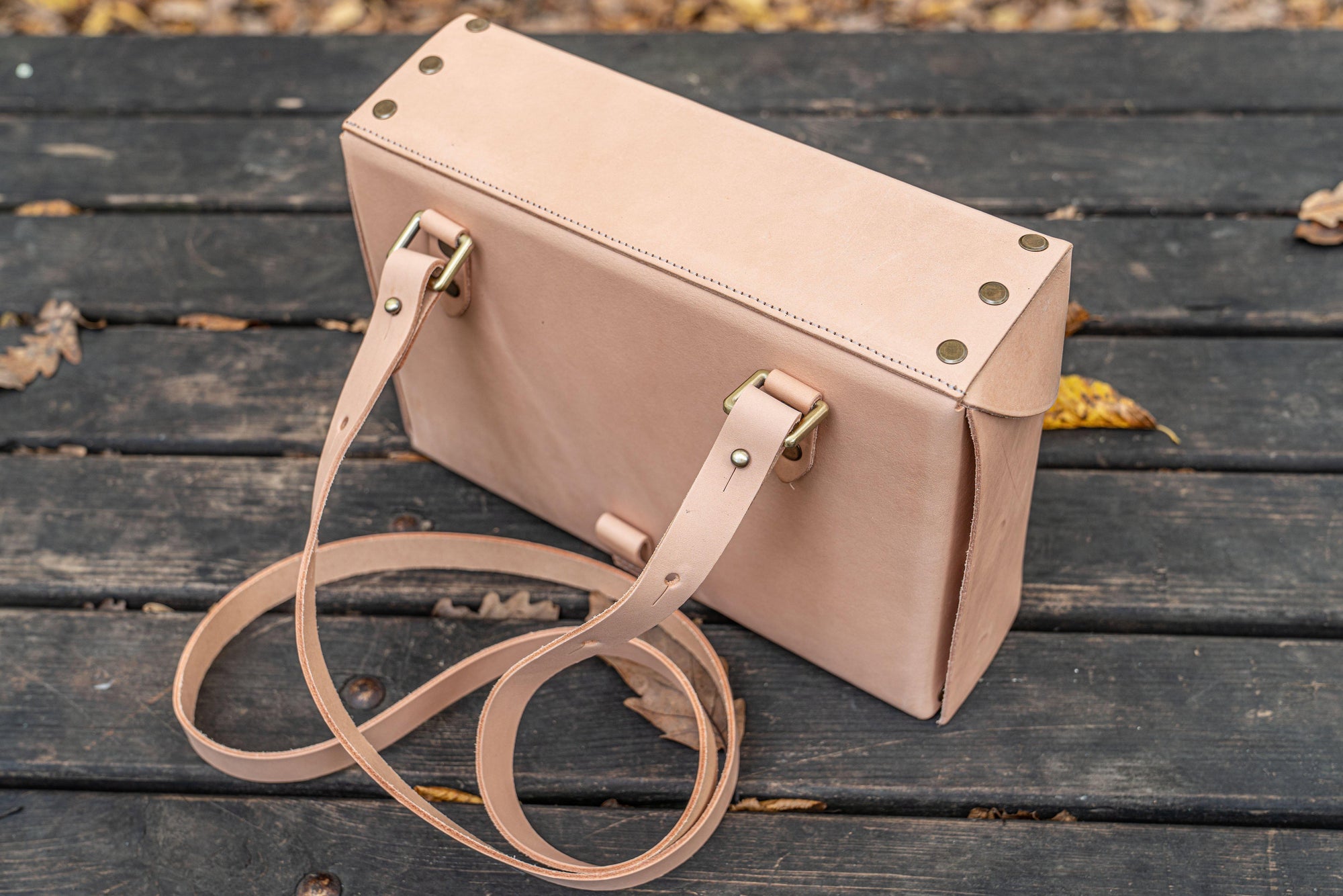 Writer&#39;s Medic Bag - Undyed Leather-Galen Leather