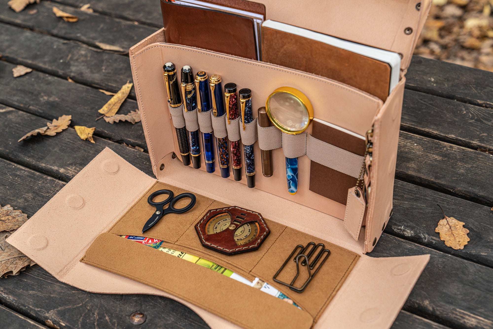 Writer&#39;s Medic Bag - Undyed Leather-Galen Leather