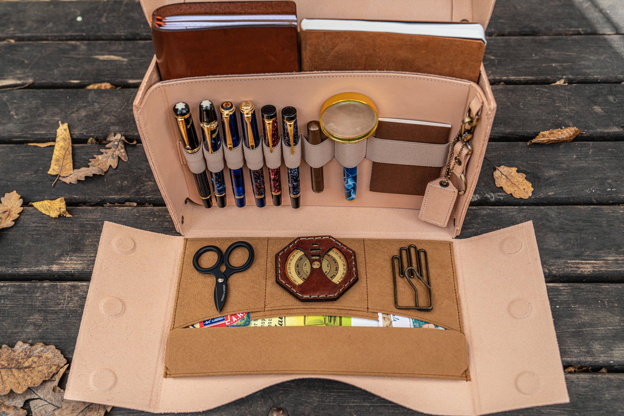 Writer&#39;s Medic Bag - Undyed Leather-Galen Leather