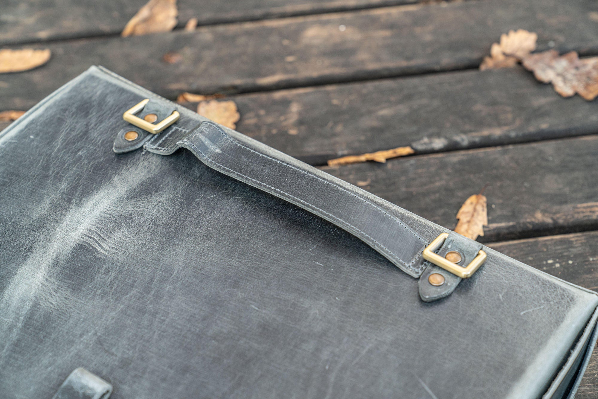 Writer&#39;s Medic Bag XLarge - Crazy Horse Smoky-Galen Leather