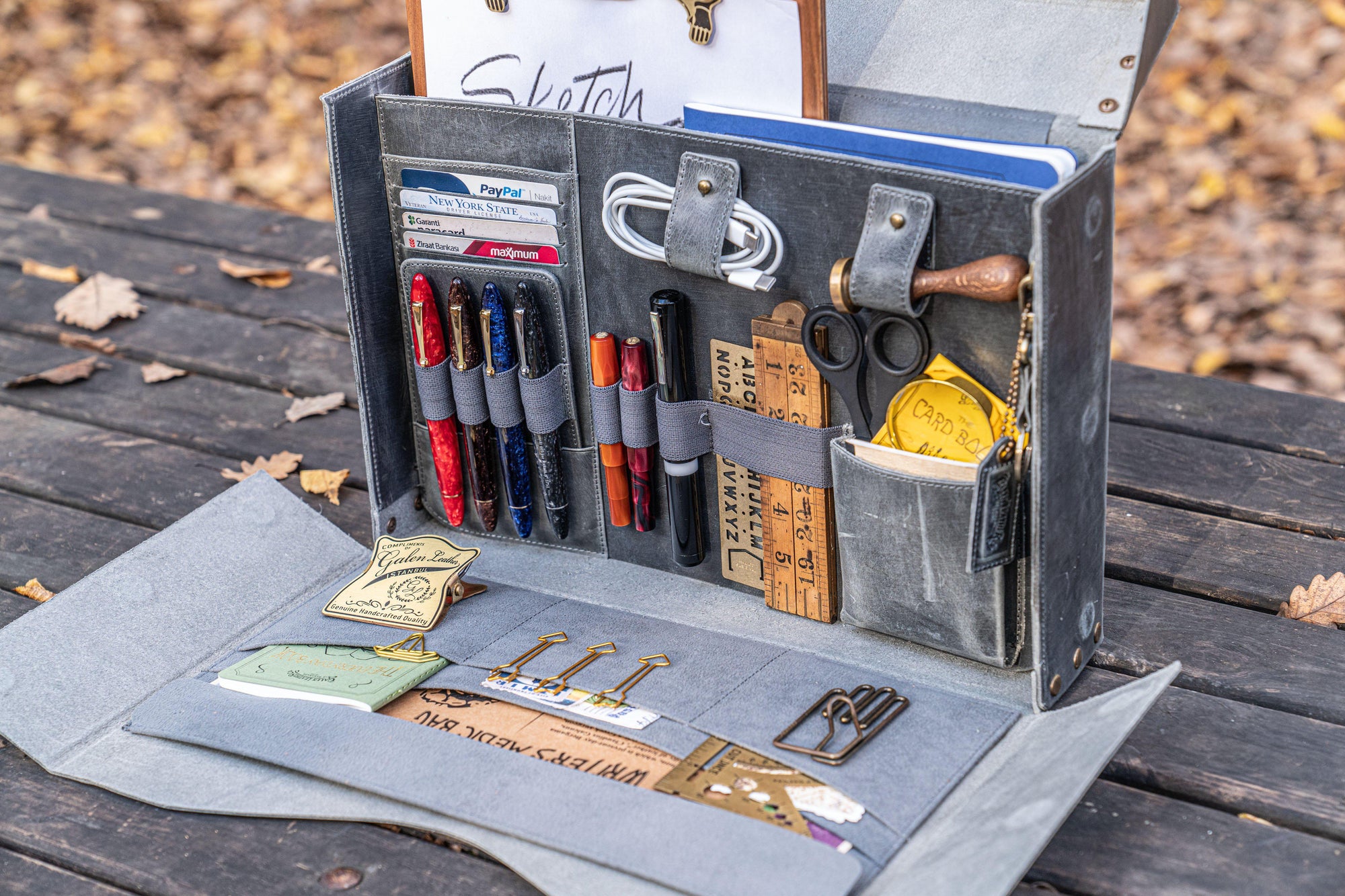 Writer&#39;s Medic Bag XLarge - Crazy Horse Smoky-Galen Leather