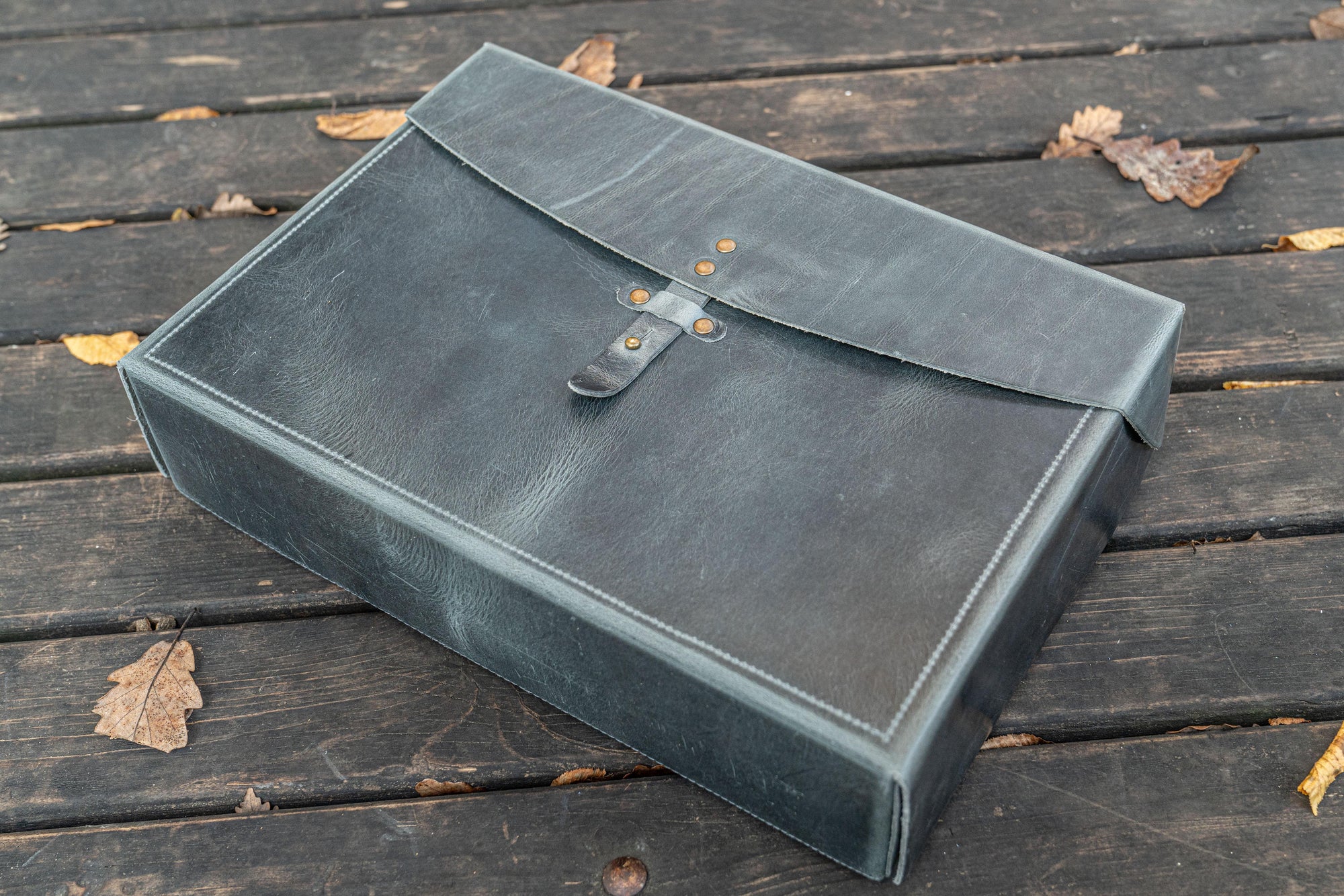 Writer&#39;s Medic Bag XLarge - Crazy Horse Smoky-Galen Leather