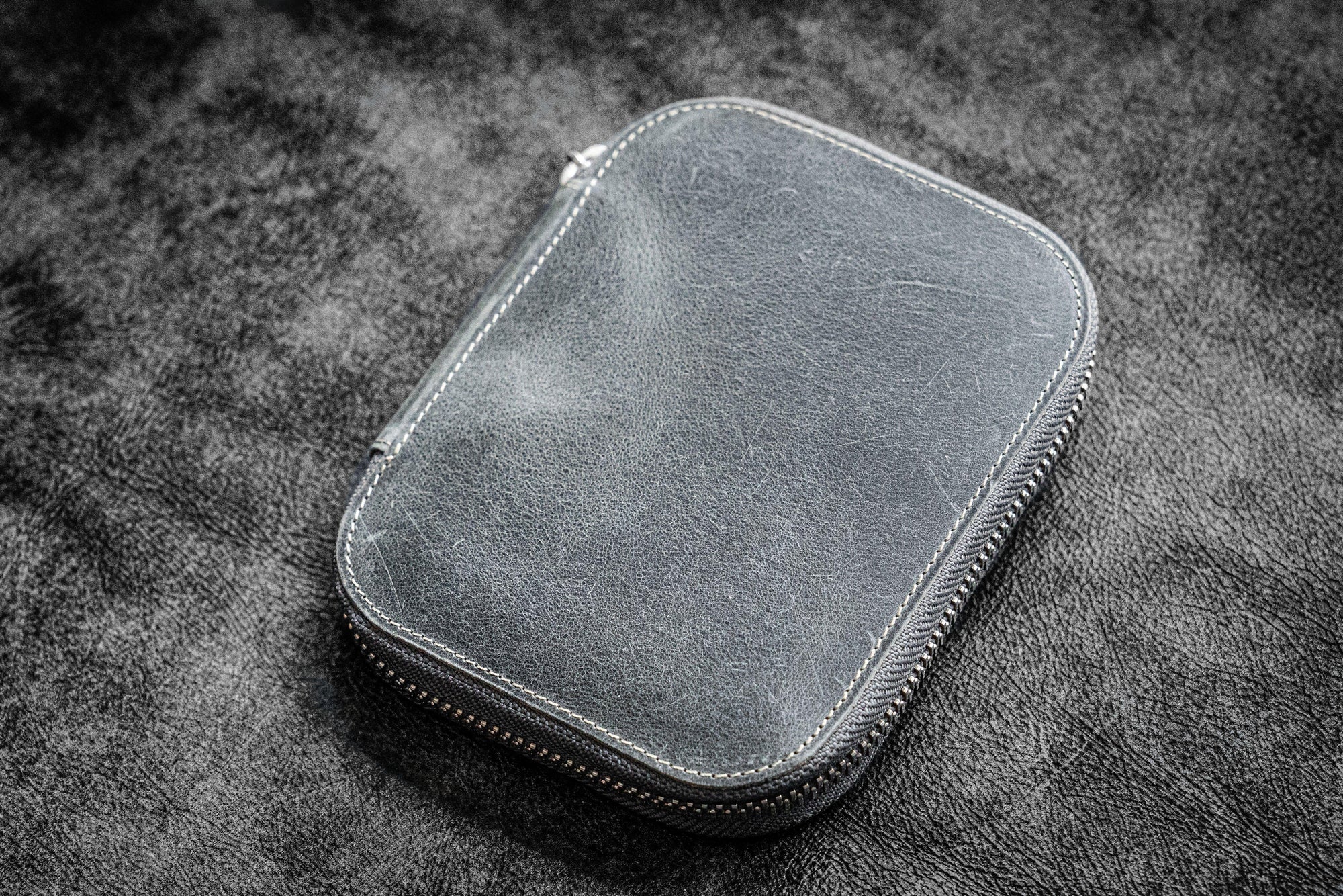 10'lu Deri Kalemlik - Crazy Horse Füme