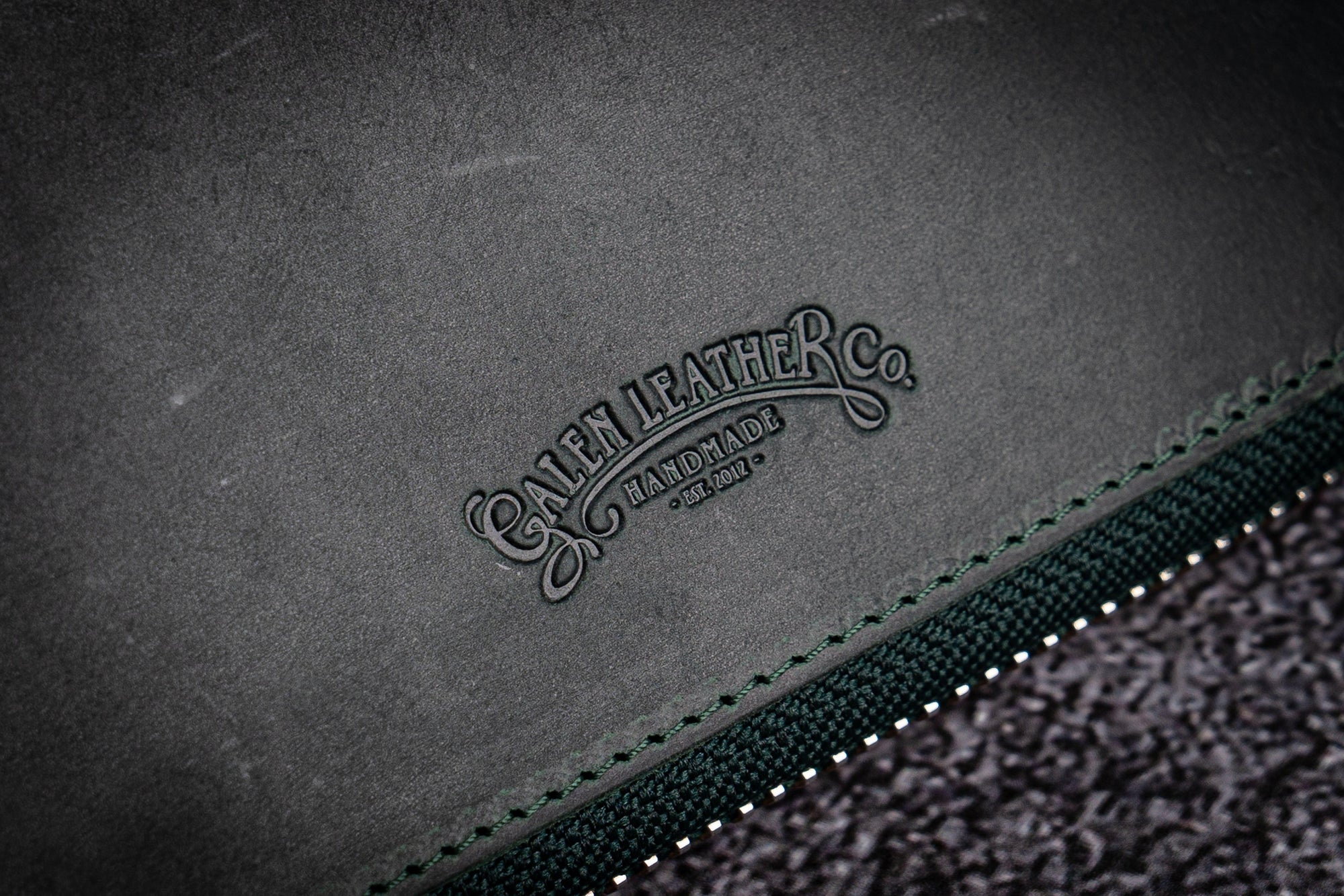 10&#39;lu Deri Kalemlik ve A5 Defter Kılıfı - Crazy Horse Orman Yeşili