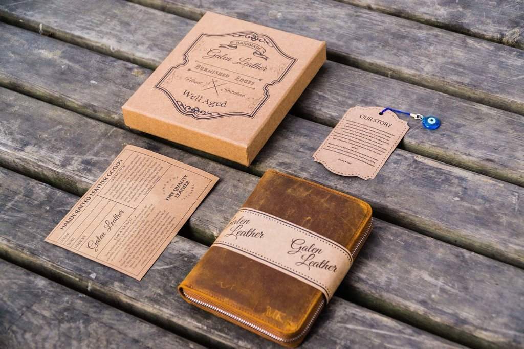 6&#39;li Fermuarlı Deri Kalemlik - Siyah