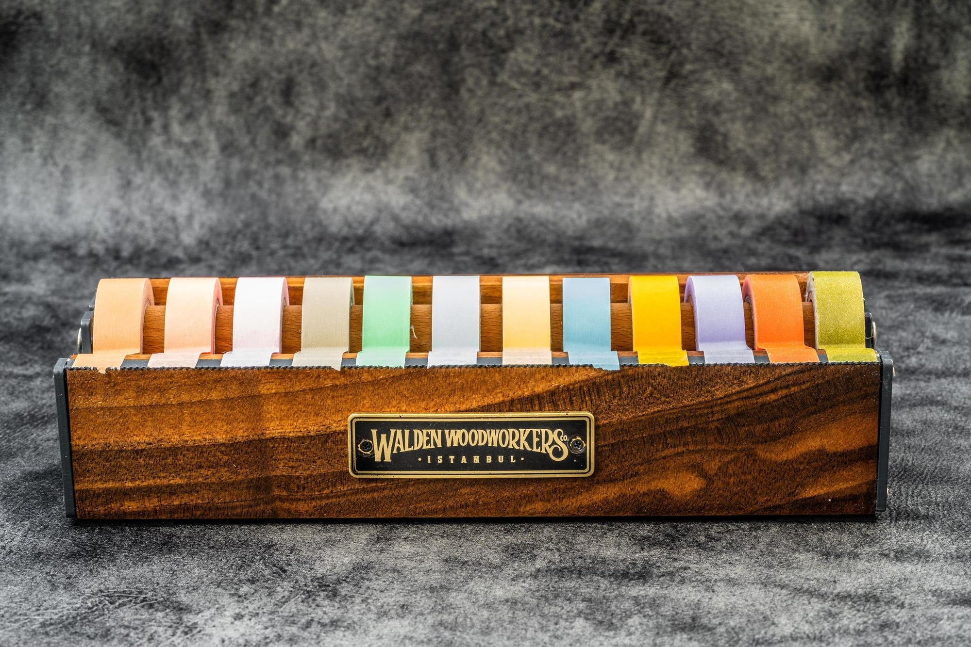 Ahşap Washi Bant Dispanseri - Ceviz