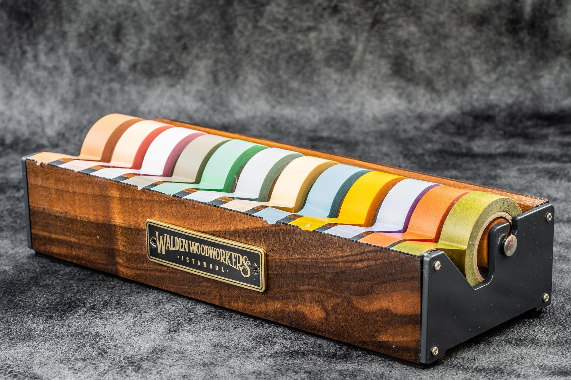 Ahşap Washi Bant Dispanseri - Ceviz