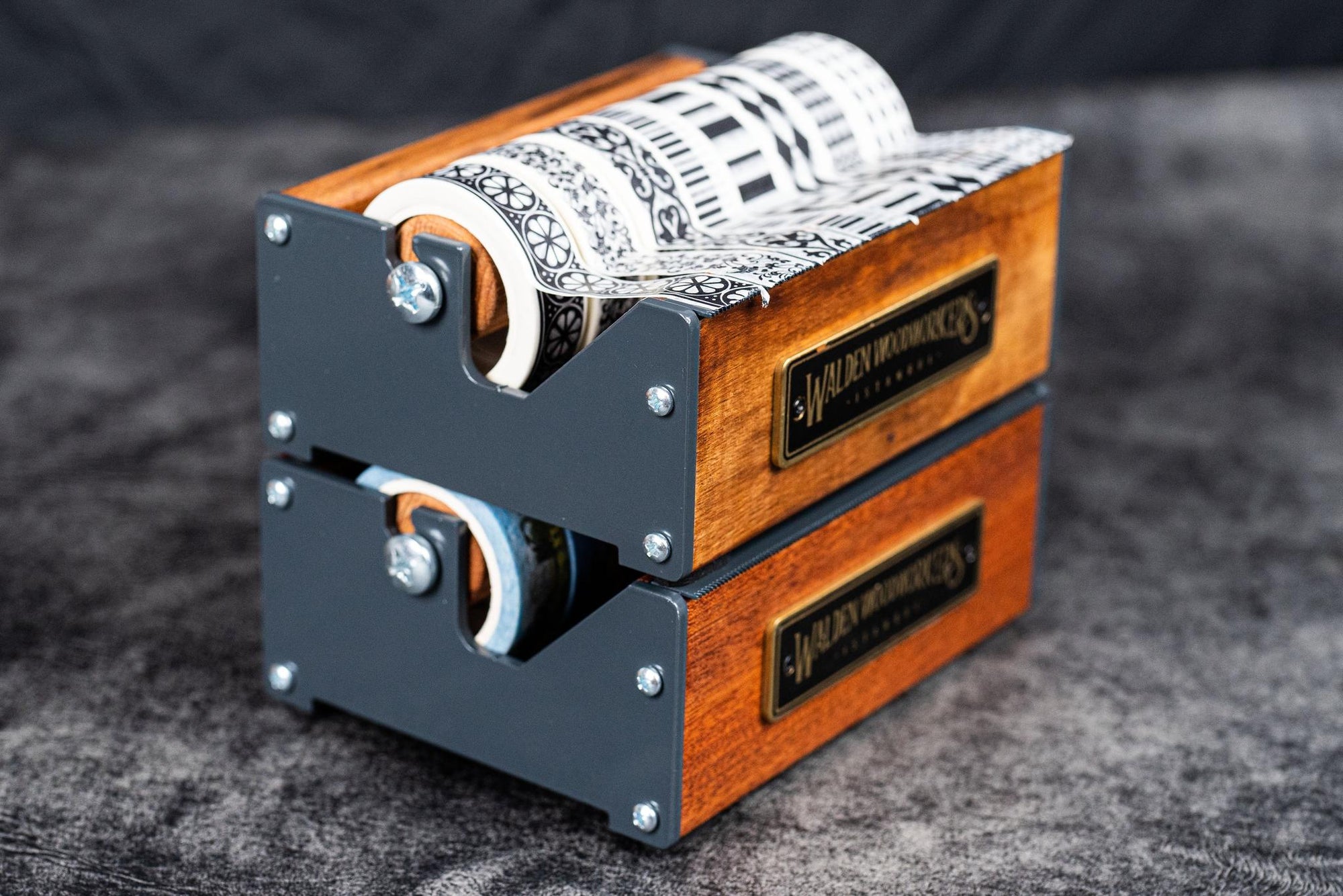 Ahşap Washi Bant Dispanseri - Ceviz - Orta Boy