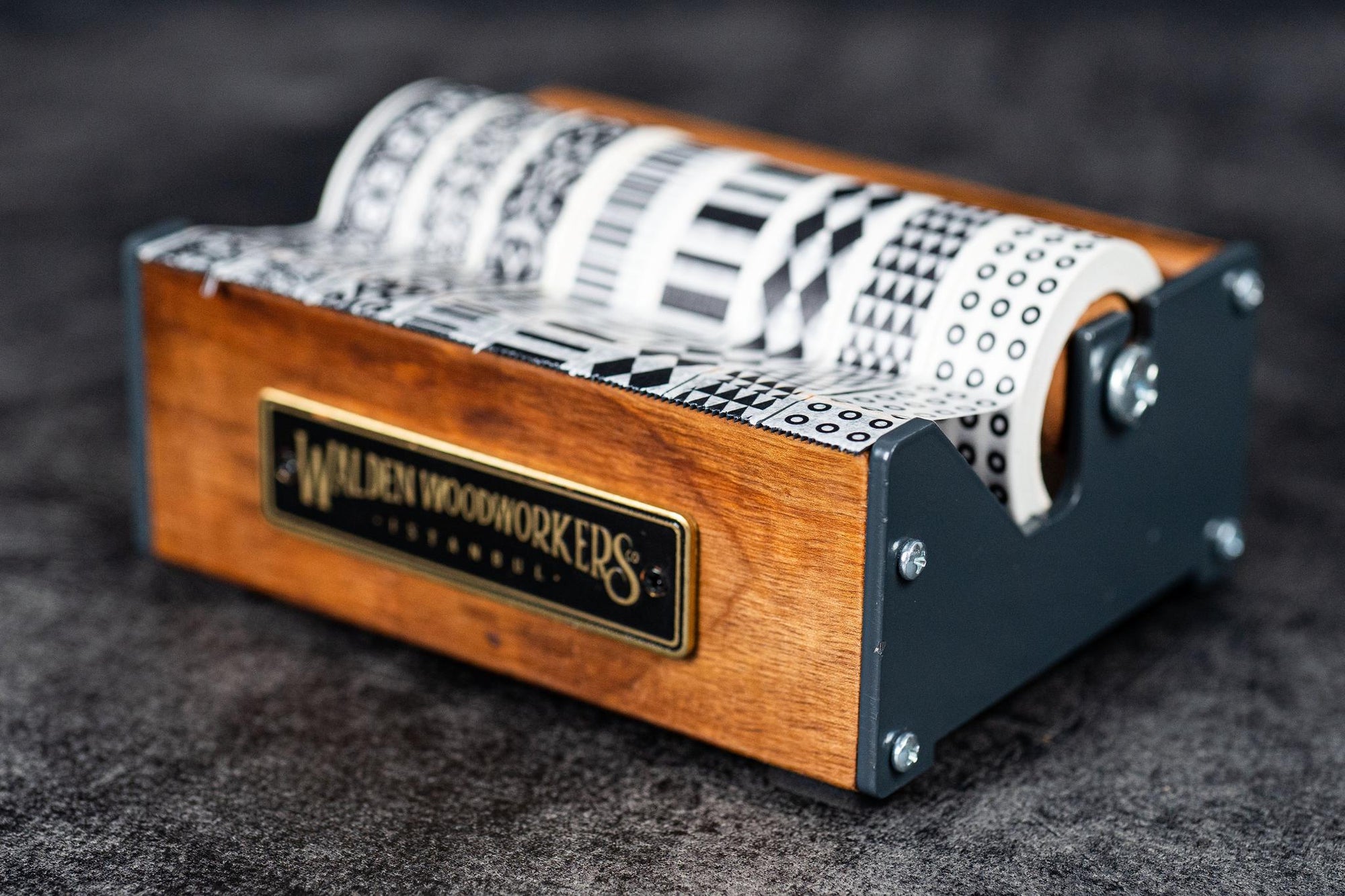 Ahşap Washi Bant Dispanseri - Ceviz - Orta Boy