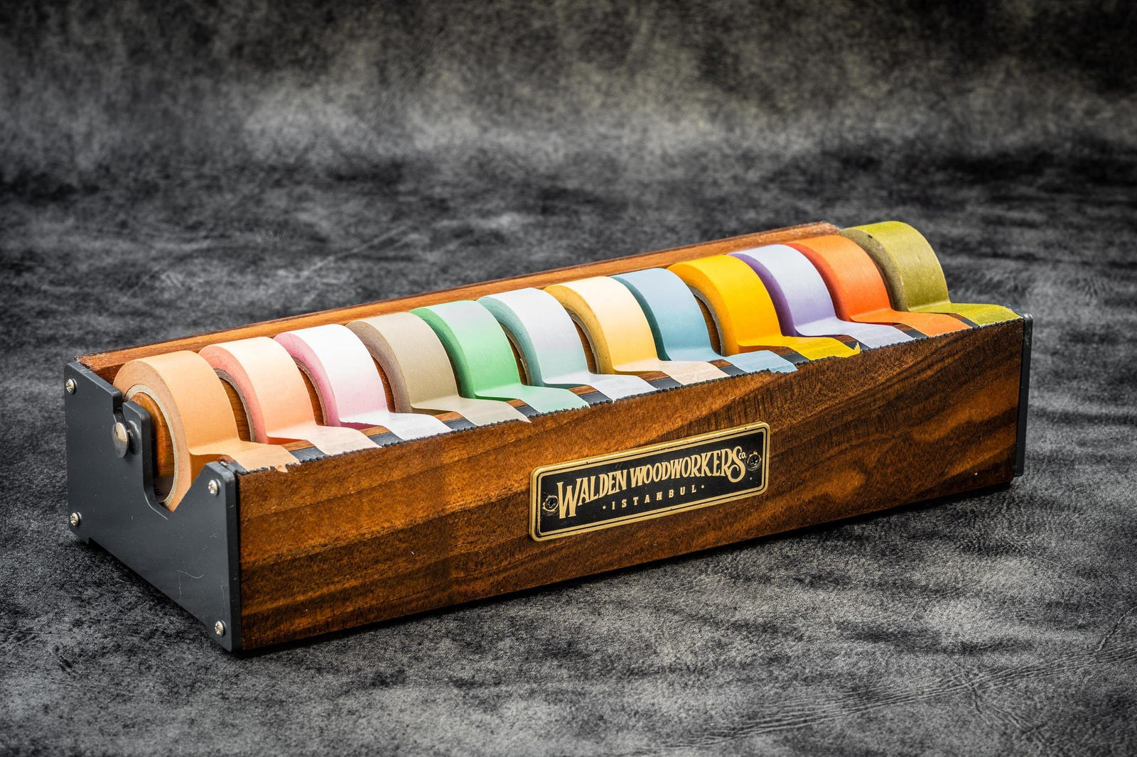 Ahşap Washi Bant Dispanseri - Ceviz