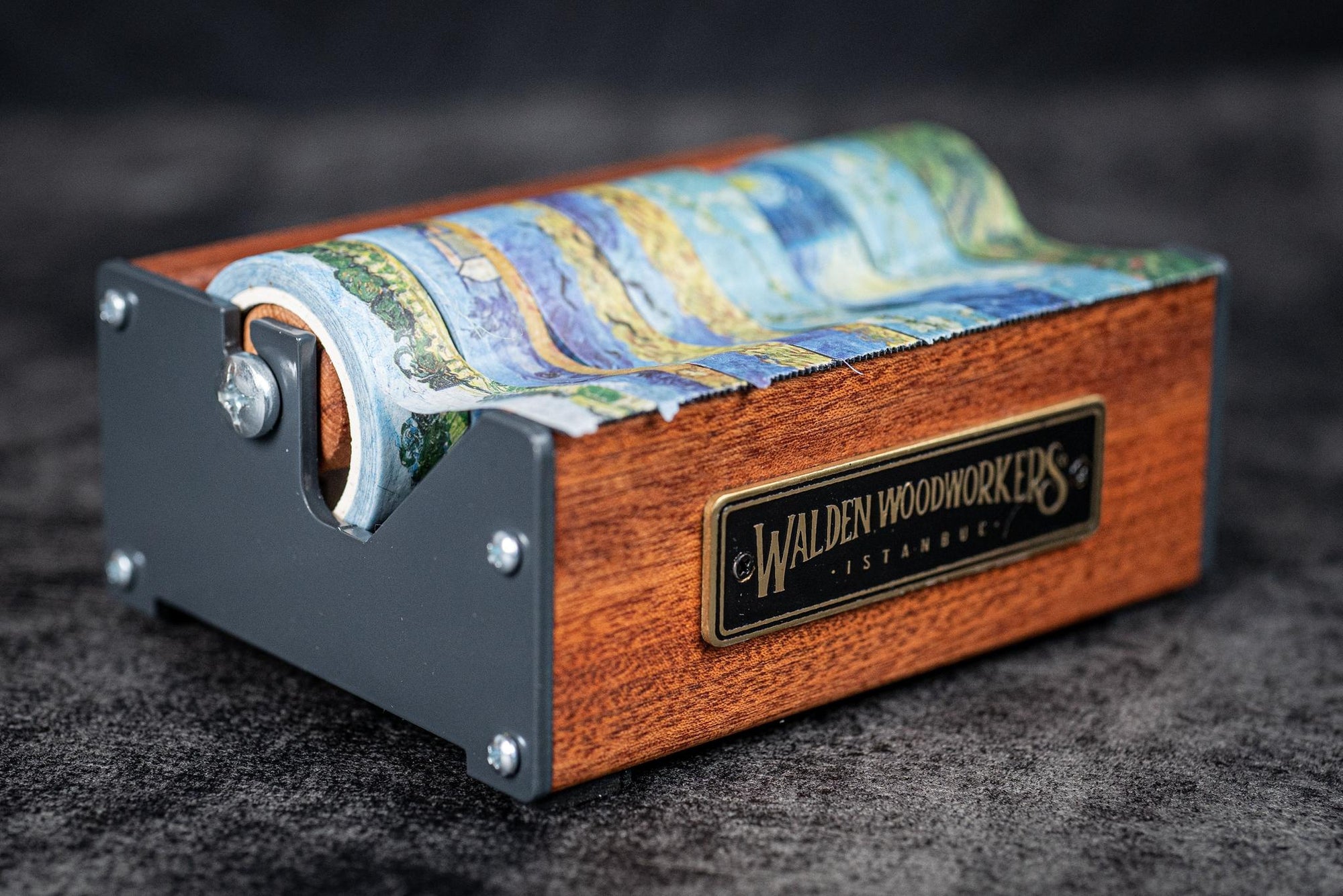 Ahşap Washi Bant Dispanseri - Maun - Orta Boy