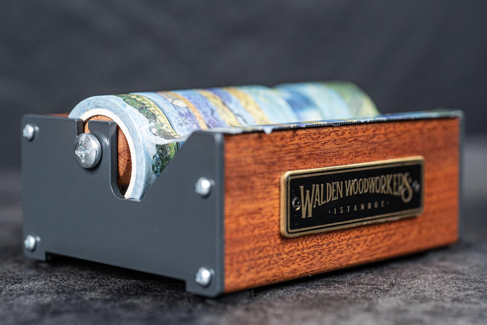 Ahşap Washi Bant Dispanseri - Maun - Orta Boy