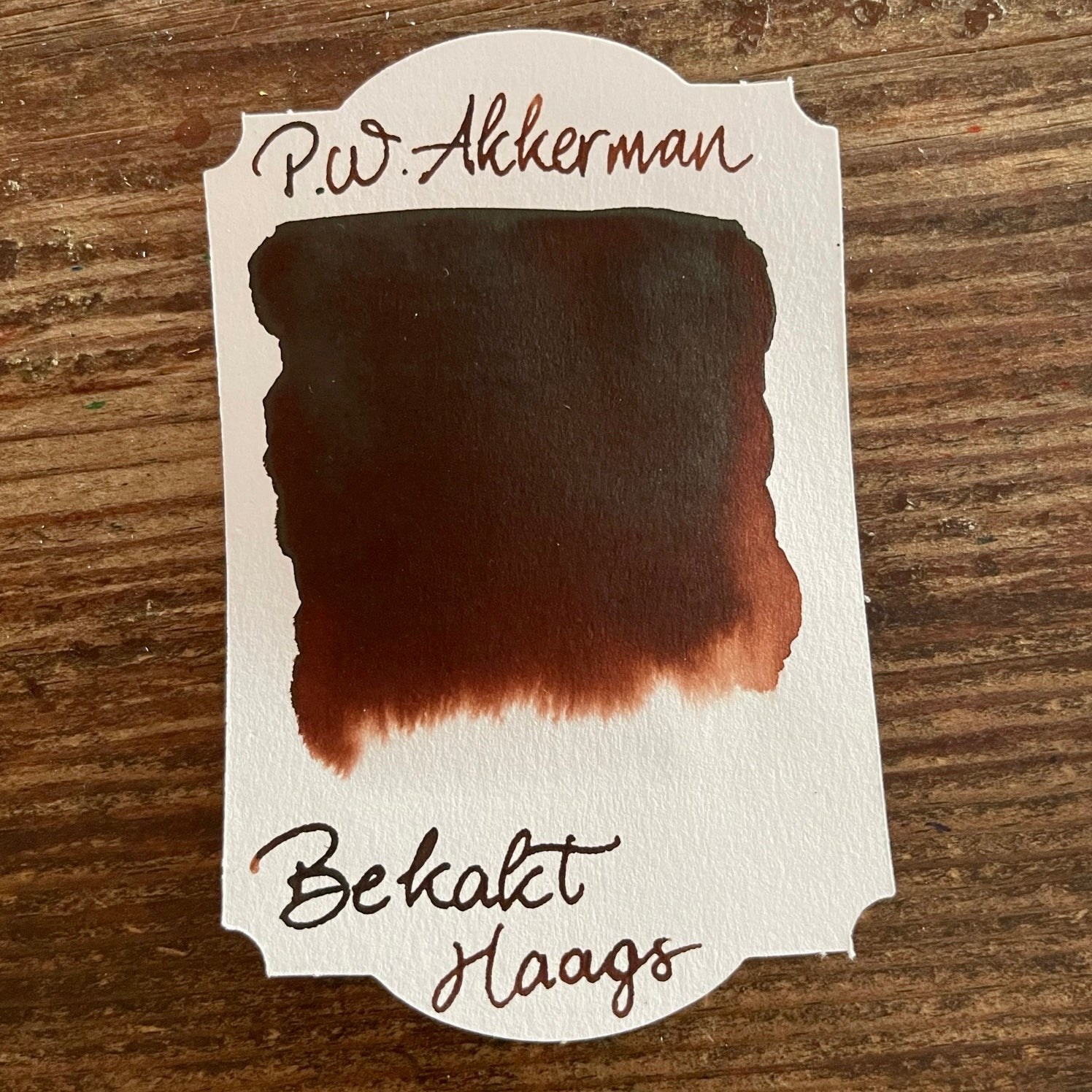 Akkerman 23 Bekakt Haags Mürekkep