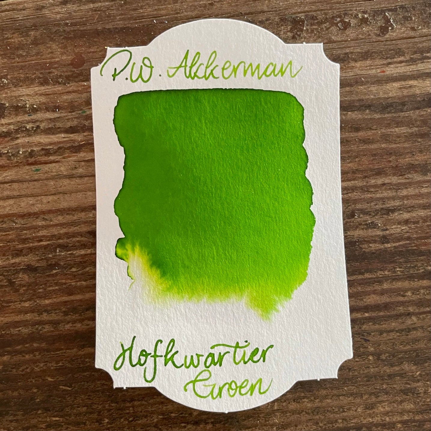 Akkerman 28 Hofkwartier Groen Mürekkep