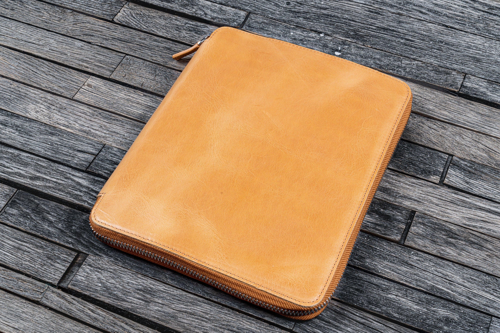 B5 Deri Organizer ve Kalemlik - Crazy Horse Honey Ochre