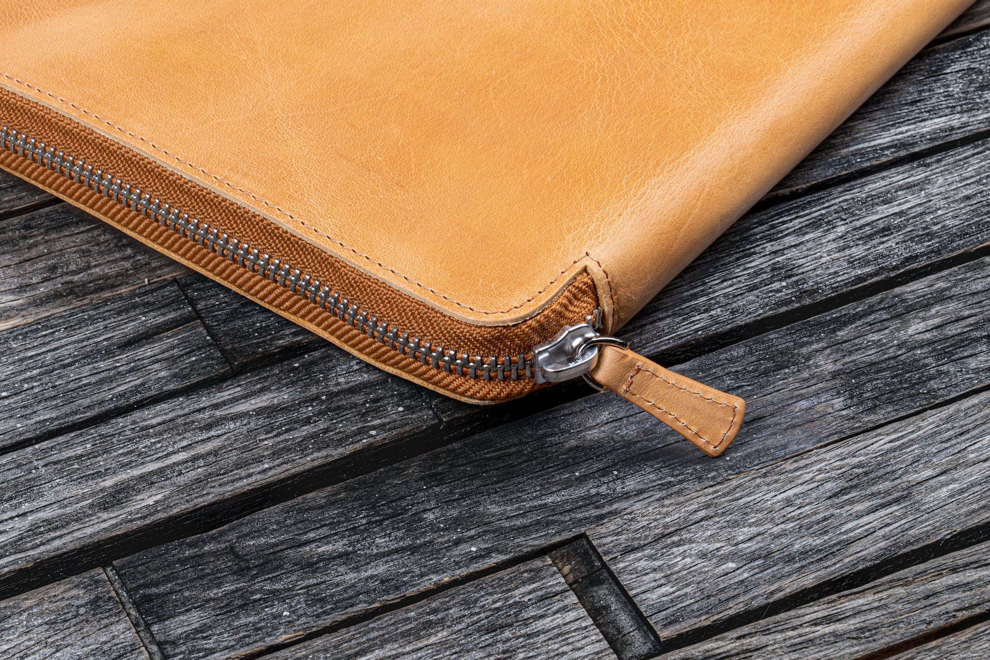 B5 Deri Organizer ve Kalemlik - Crazy Horse Honey Ochre