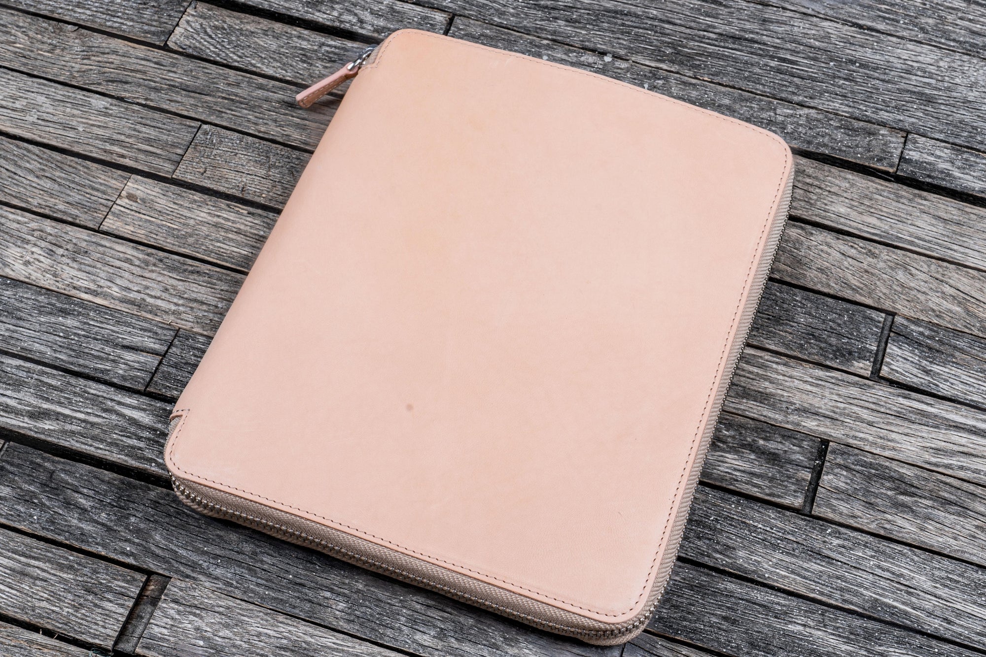 B5 Deri Organizer ve Kalemlik - Undyed Leather