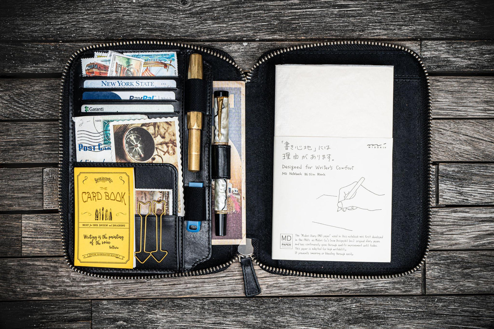 B6 / B6 Slim Deri Organizer - Black