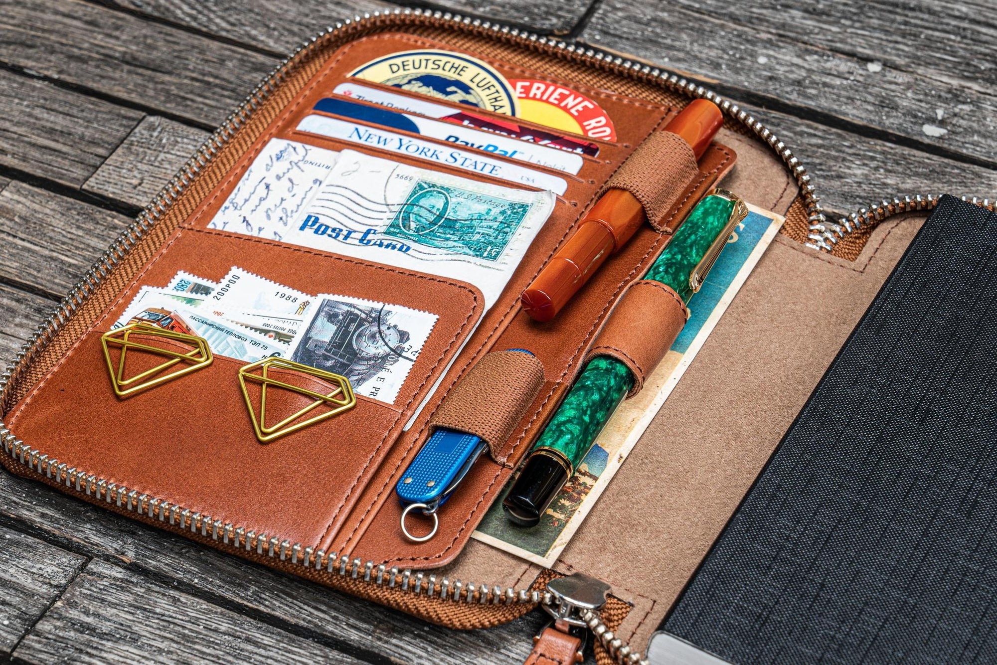 B6 / B6 Slim Deri Organizer - Brown