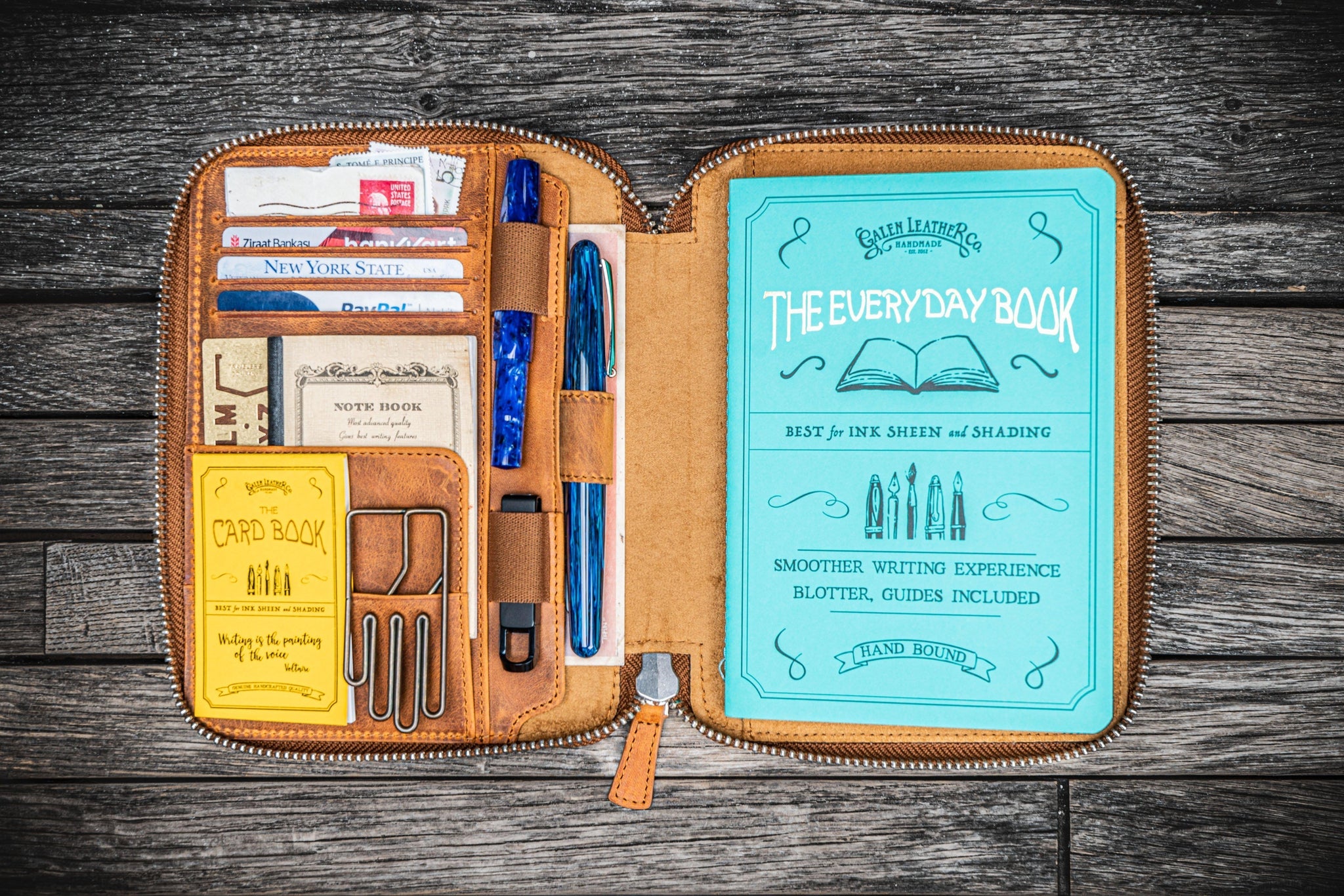 B6 / B6 Slim Deri Organizer - Crazy Horse Brown | Galen TR