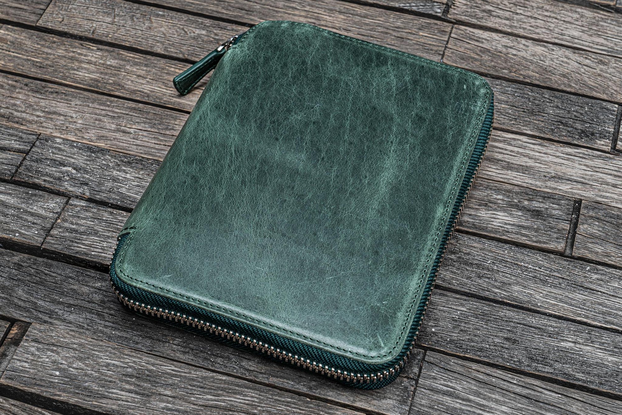 B6 / B6 Slim Deri Organizer - Crazy Horse Forest Green