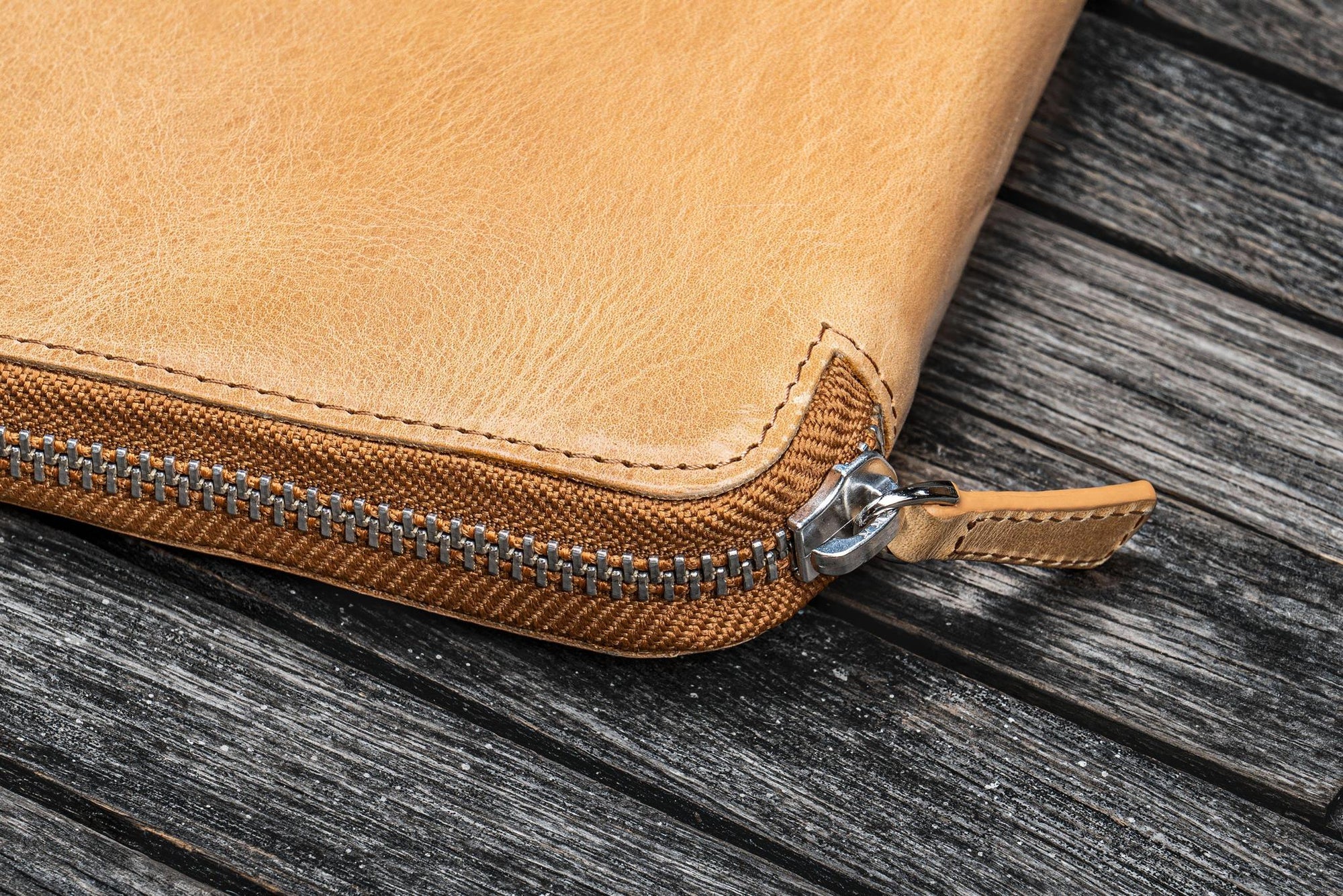 B6 / B6 Slim Deri Organizer - Crazy Horse Honey Ochre