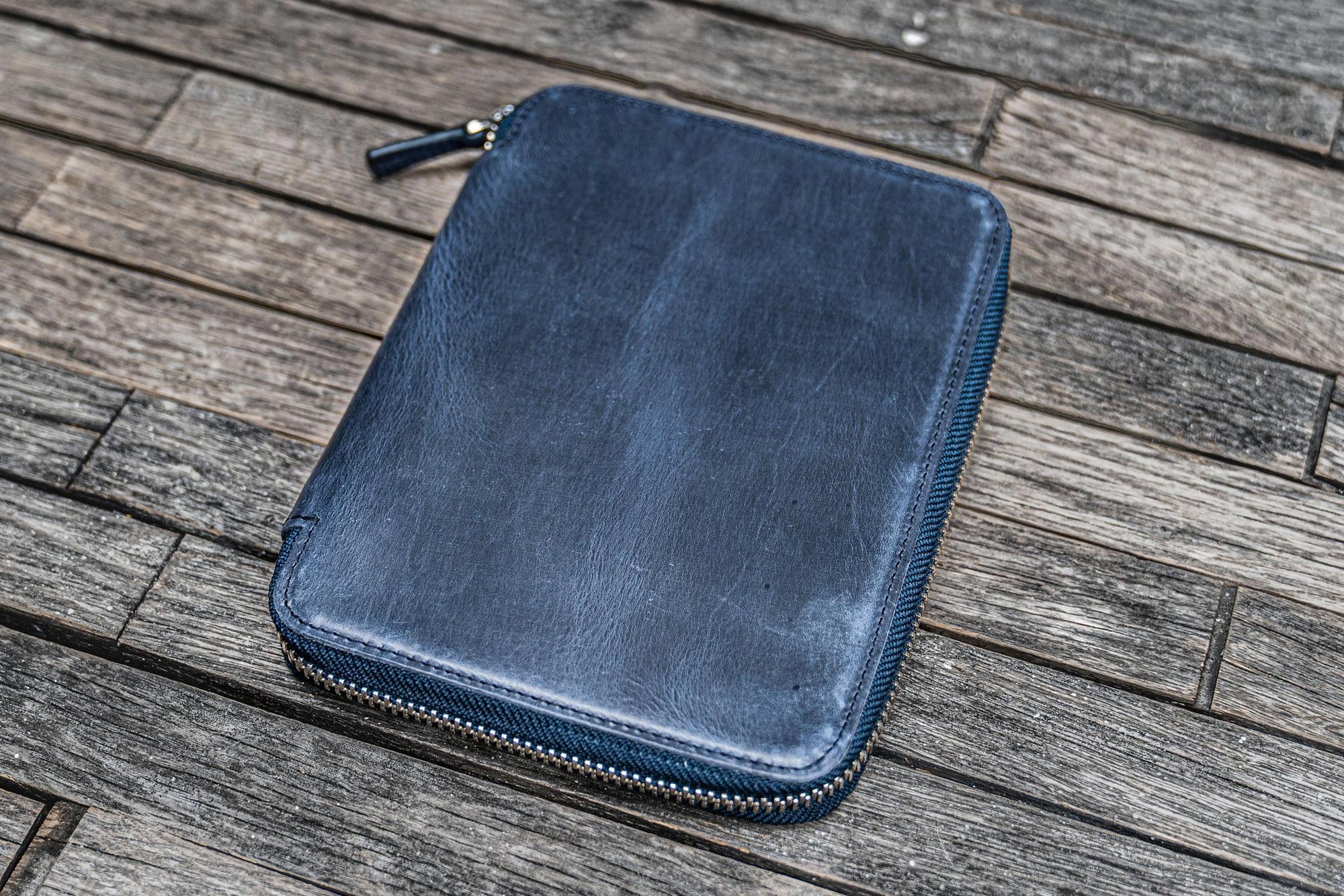 B6 / B6 Slim Deri Organizer - Crazy Horse Navy Blue