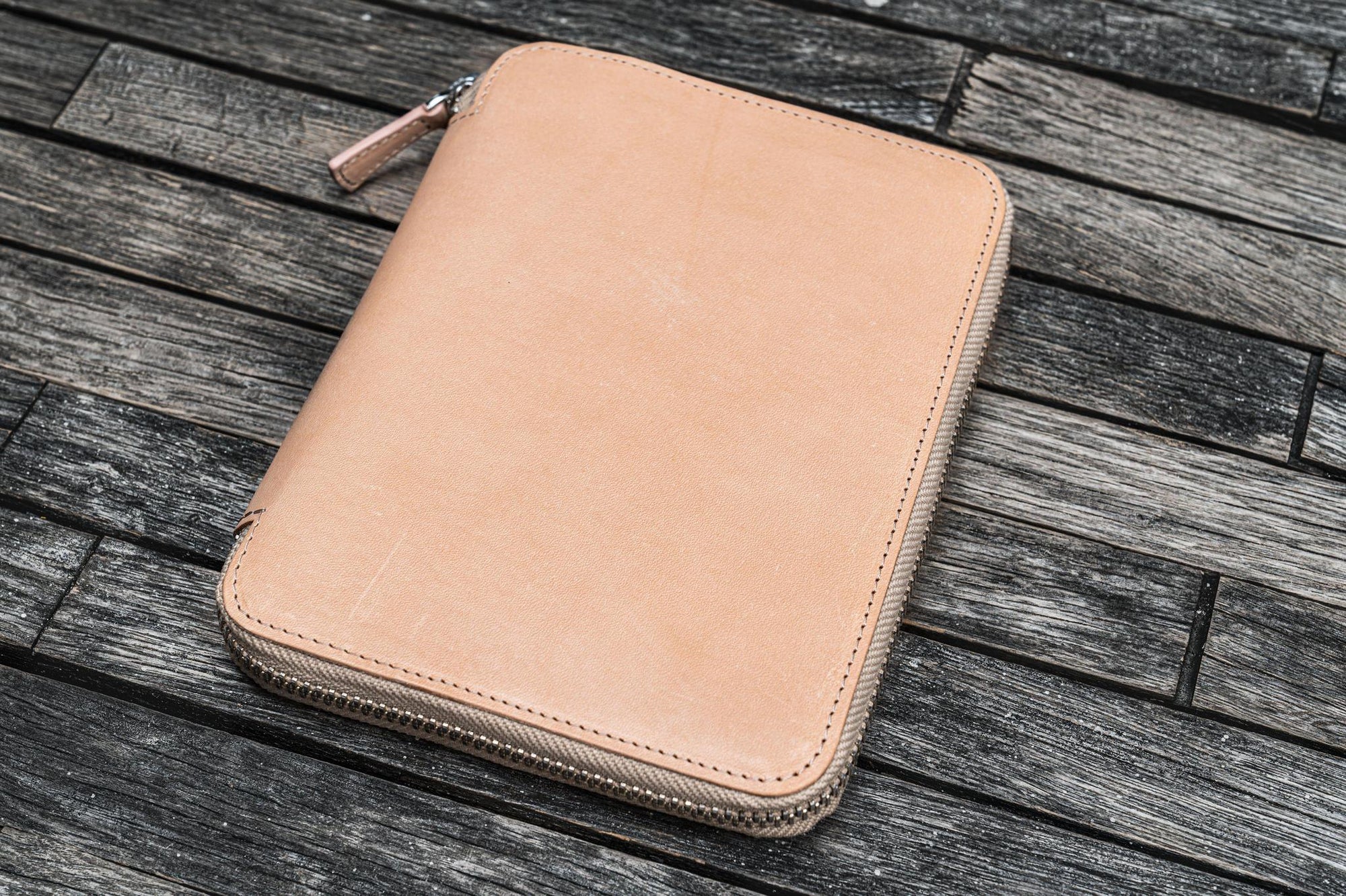 B6 / B6 Slim Deri Organizer - Undyed Leather