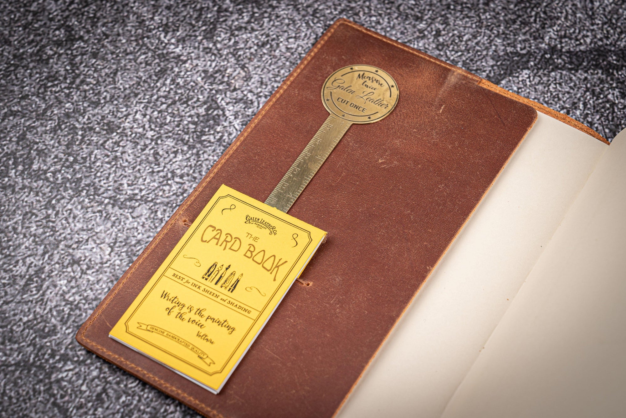 Deri A5 Defter Kılıfı - Crazy Horse Yanık Taba