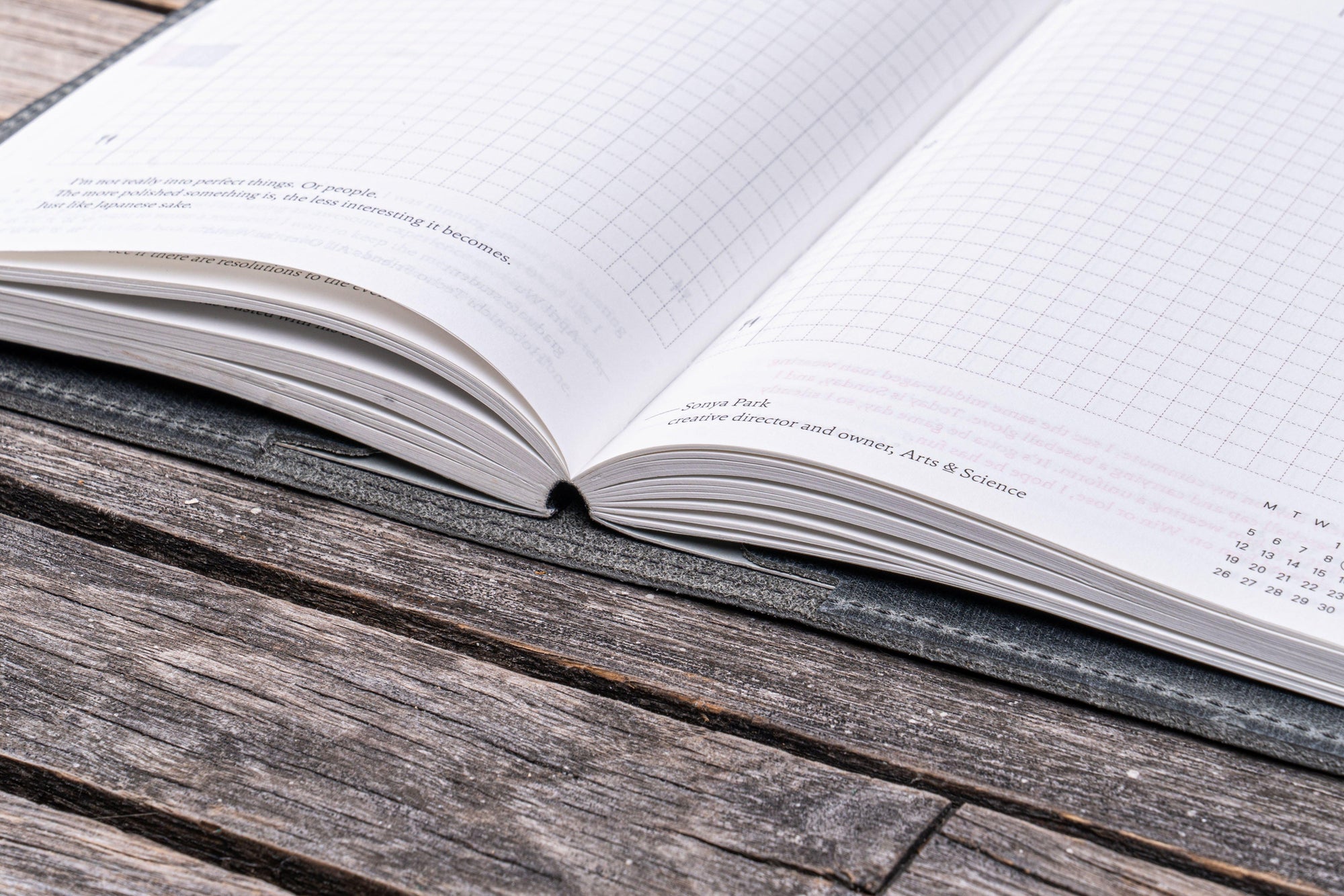 Deri A6 Defter Kılıfı - Crazy Horse Füme