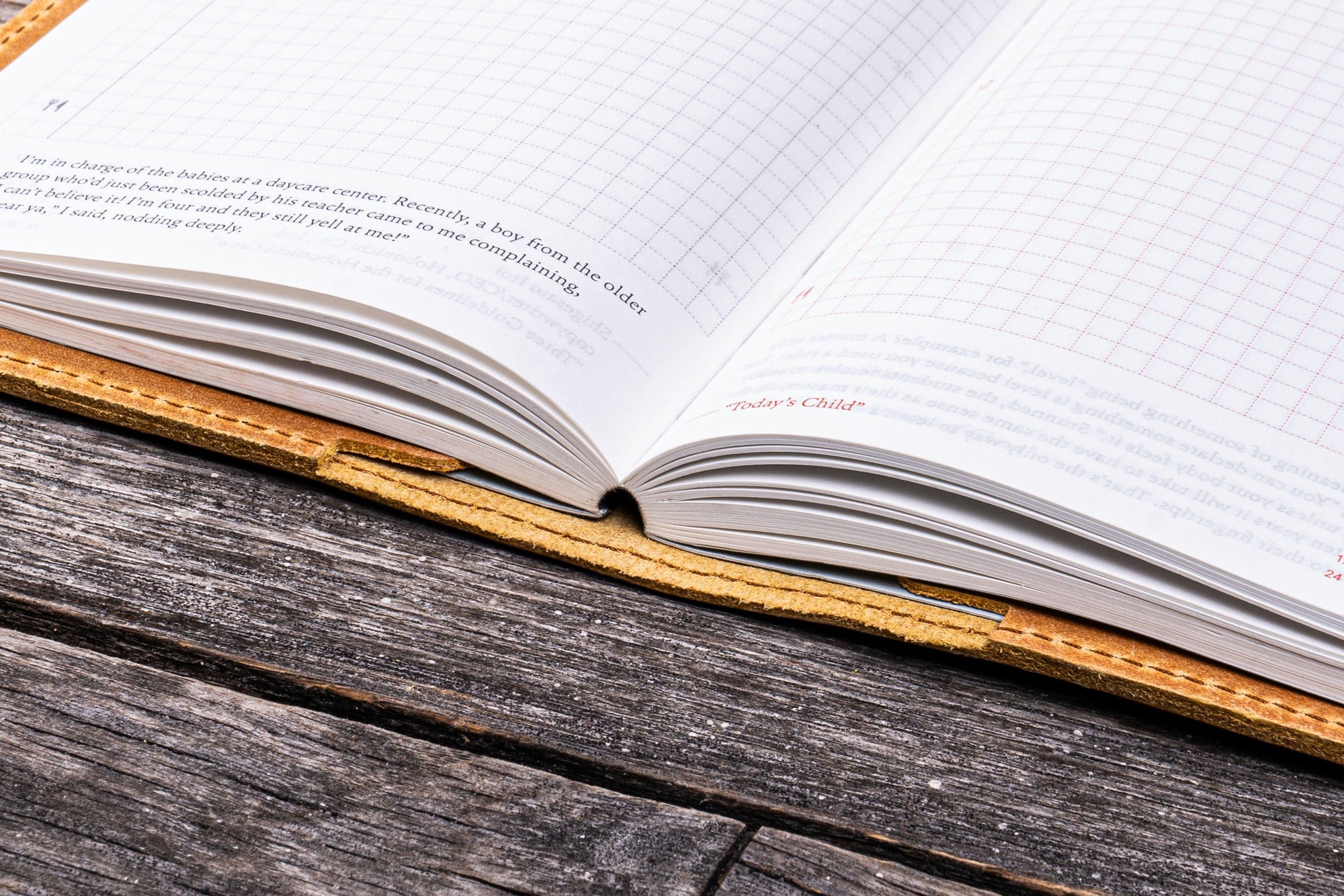 Deri A6 Defter Kılıfı - Crazy Horse Ochre (Toprak Sarı)