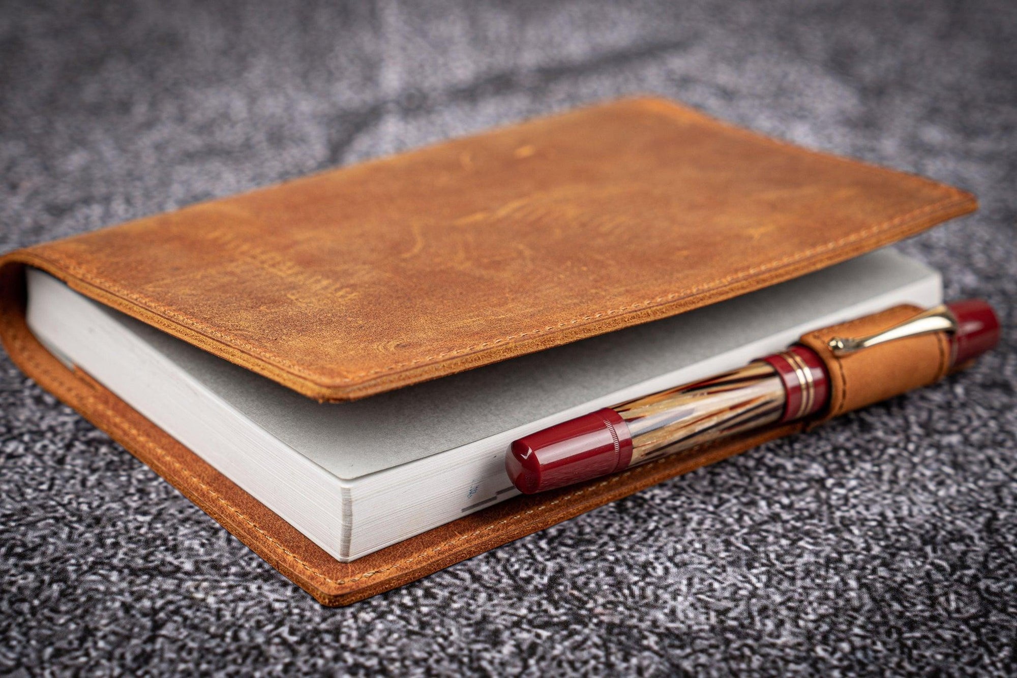 Deri A6 Defter Kılıfı - Crazy Horse Taba / Kahverengi