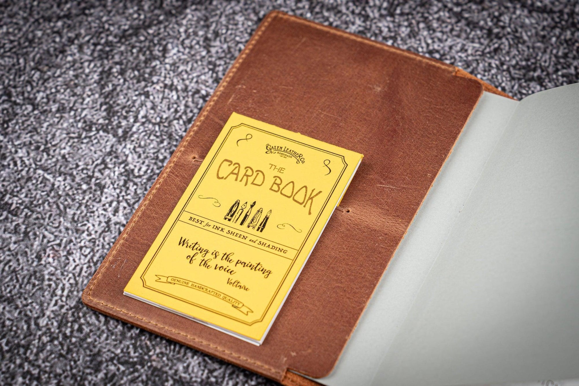 Deri A6 Defter Kılıfı - Crazy Horse Yanık Taba