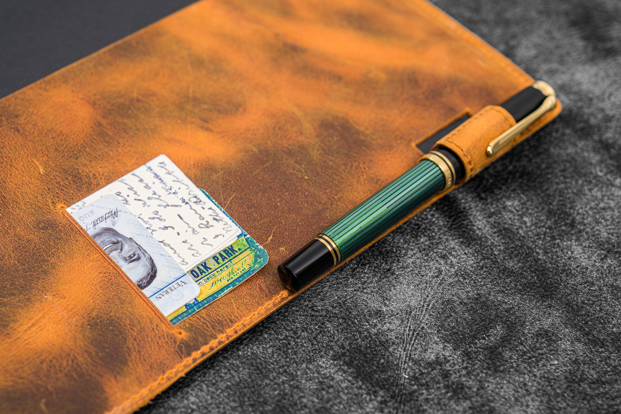 Deri B5 Defter Kılıfı - Crazy Horse Taba