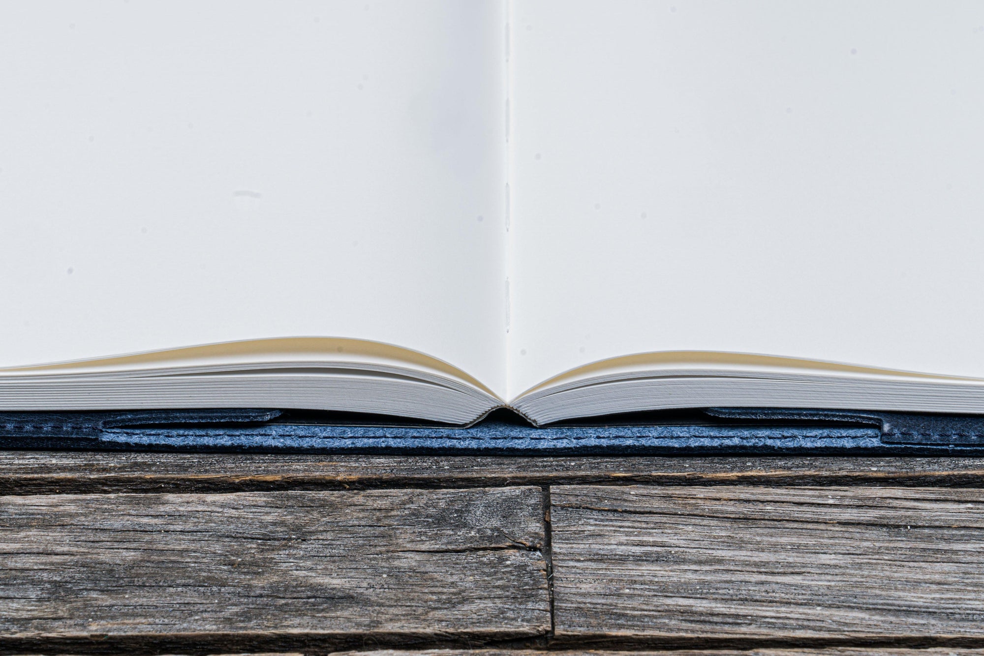 Deri B6 Defter Kılıfı - Crazy Horse Lacivert