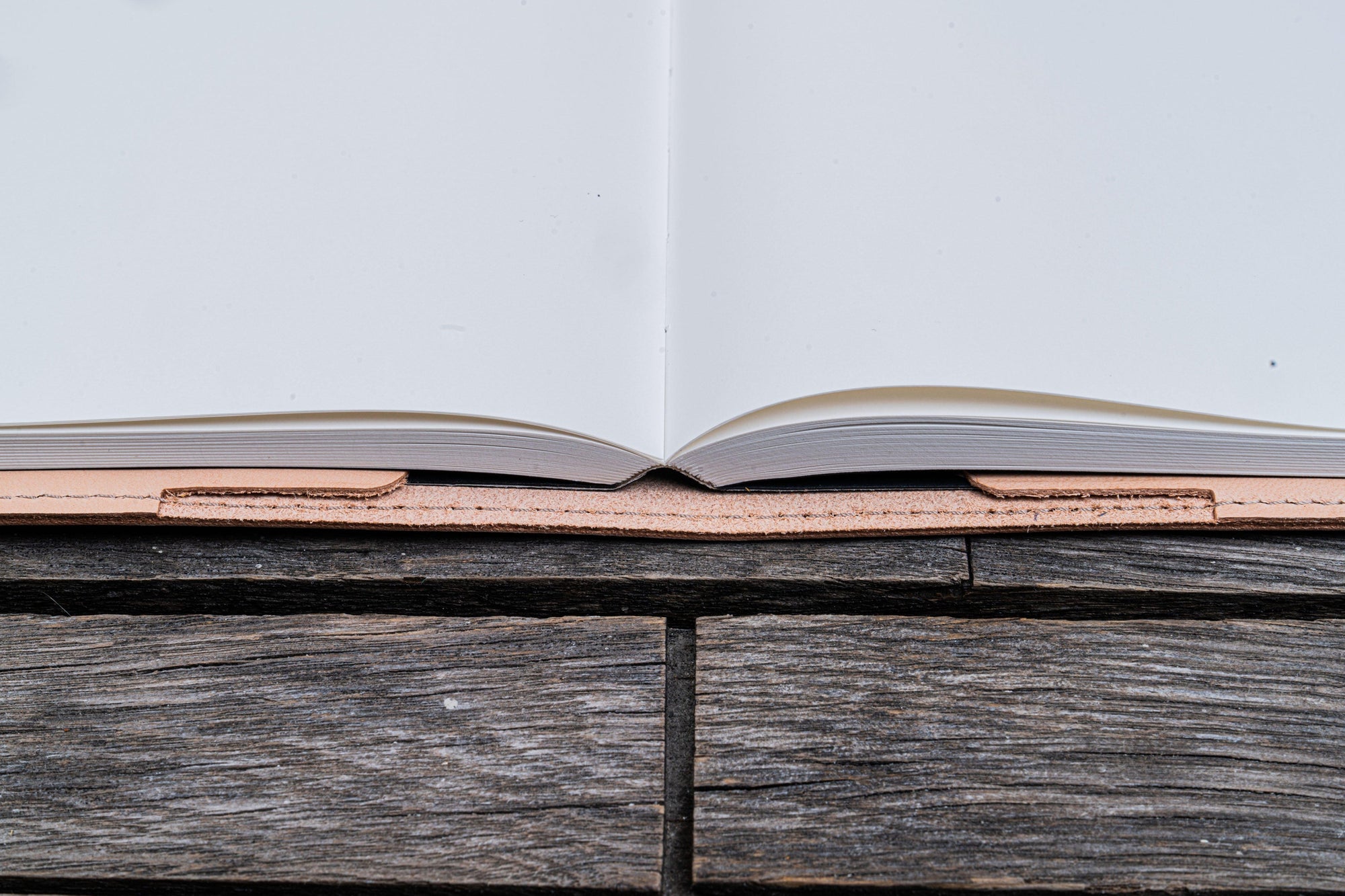 Deri B6 Defter Kılıfı - Naturel Deri